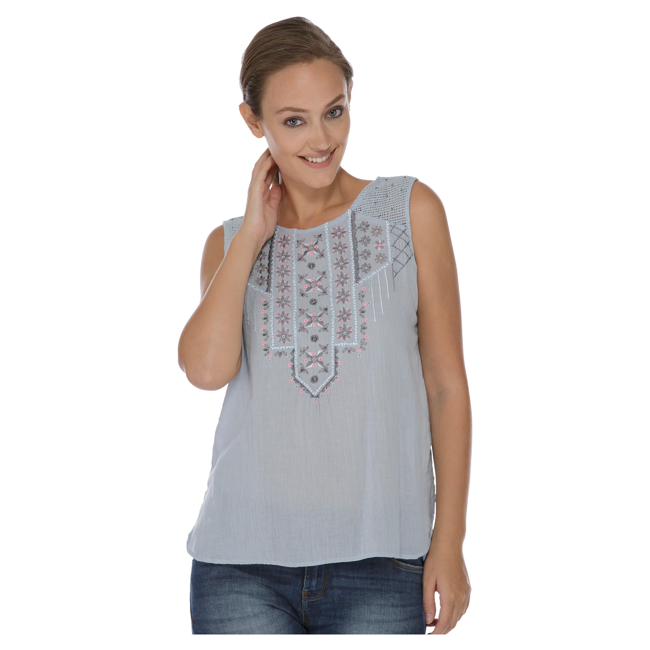 Embroidered Sleeveless Blouse-women-clothing-shirtsandblouses-blouses-image-1
