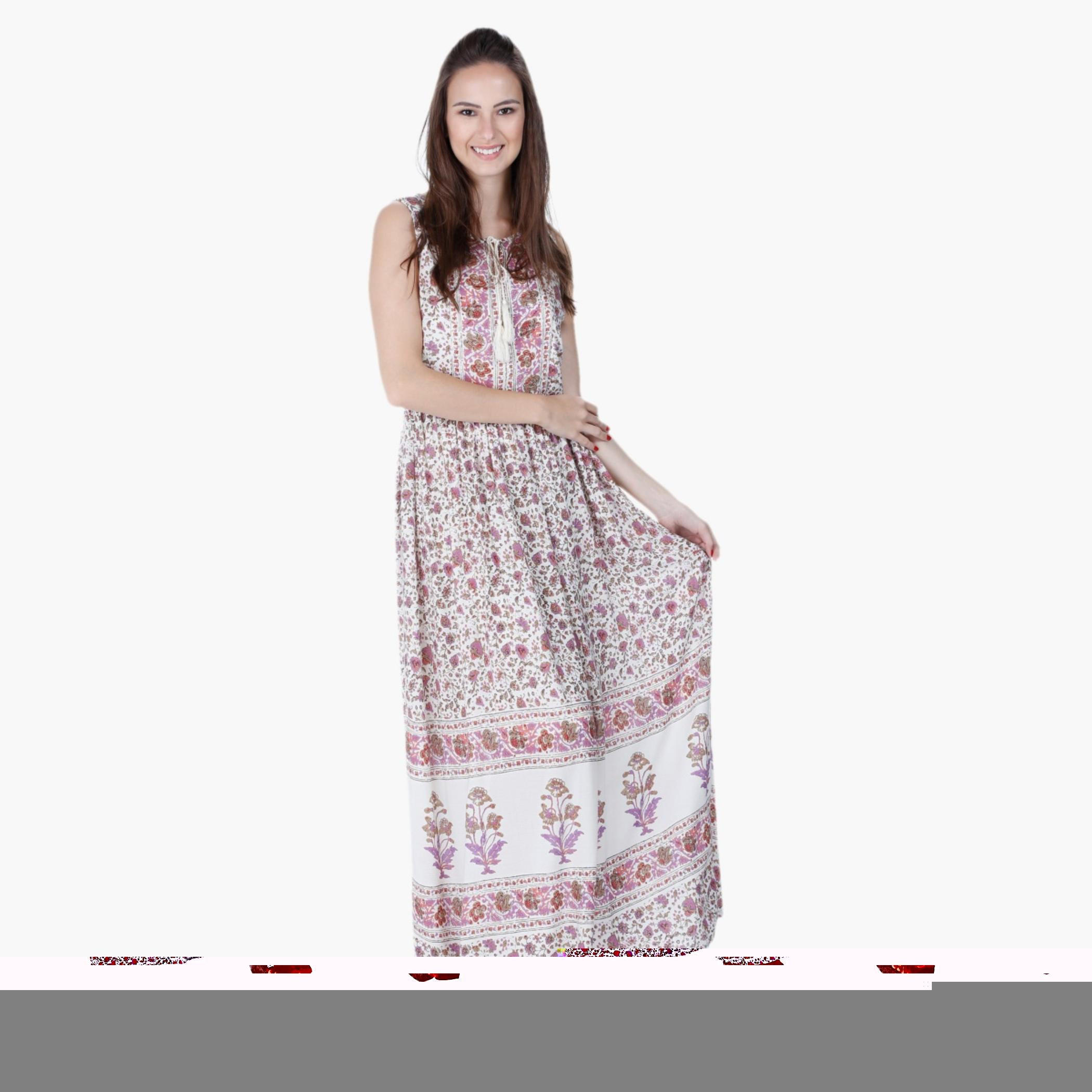 Floral Print Maxi Dress-women-clothing-dresses-image-1