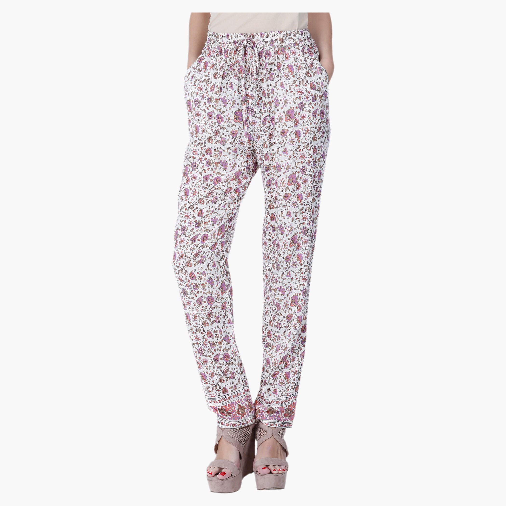 Floral Print Trouser-women-clothing-bottoms-trousers-image-1