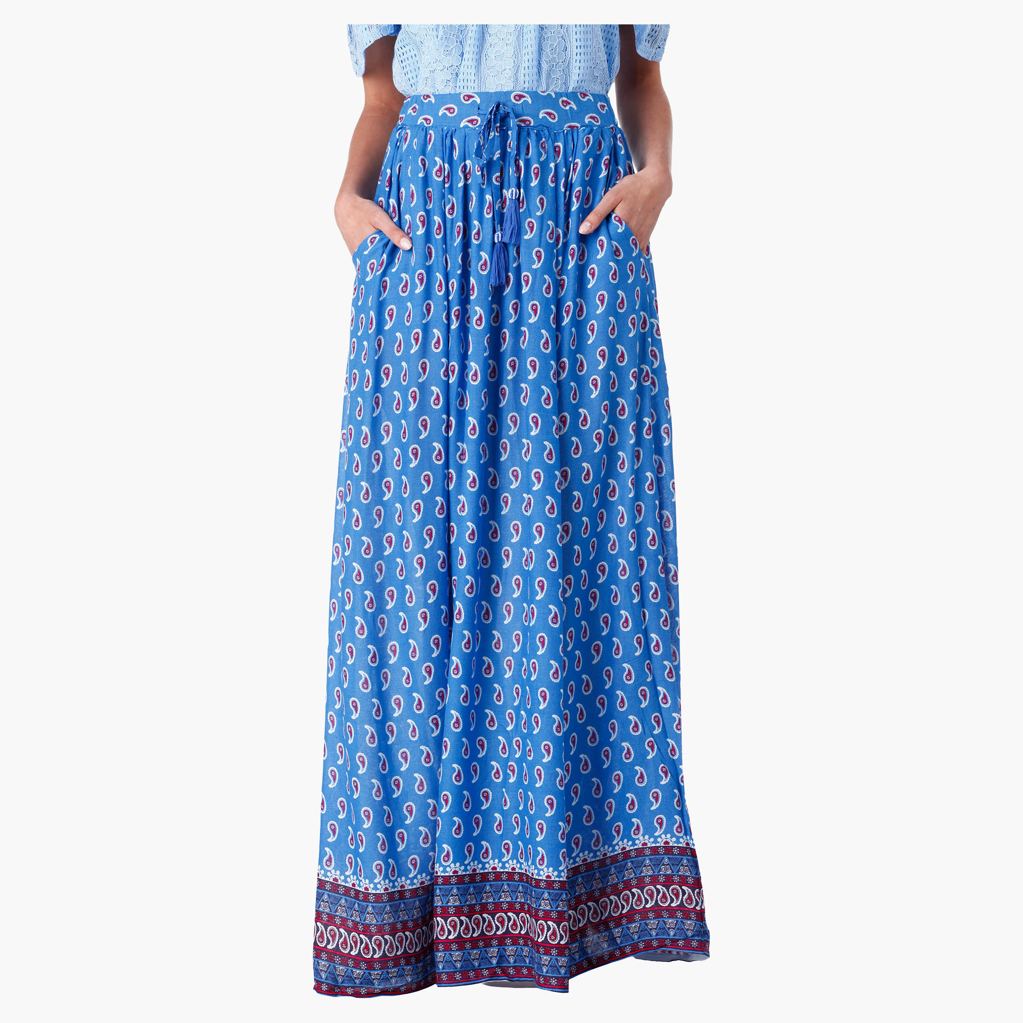 Printed Maxi Skirt in Regular Fit-women-clothing-bottoms-skirts-image-5