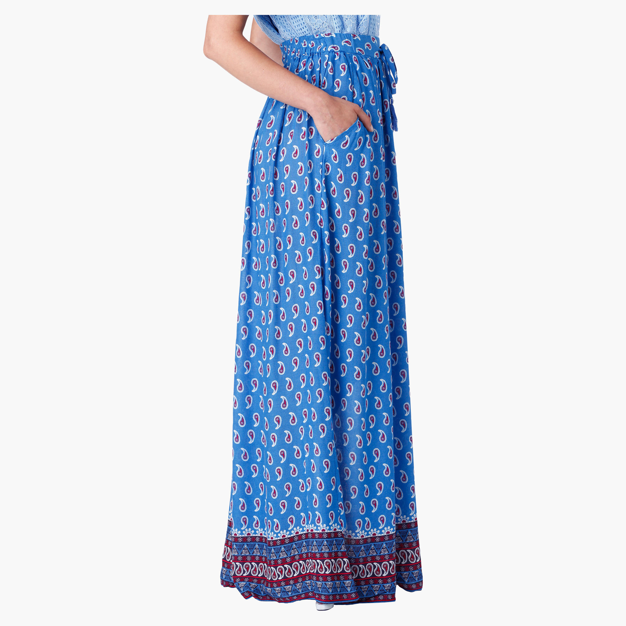 Printed Maxi Skirt in Regular Fit-women-clothing-bottoms-skirts-image-3