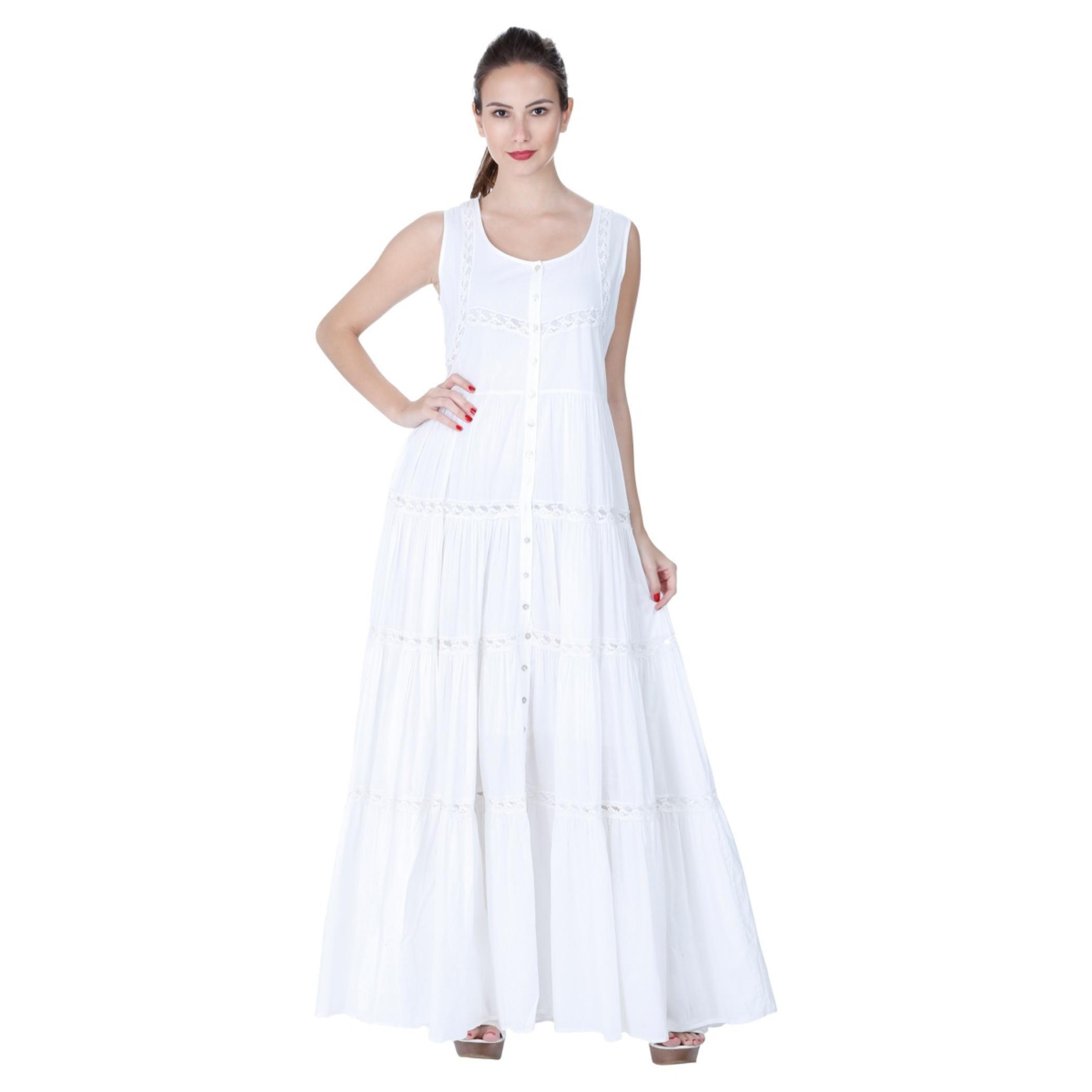 Lace-embellished Maxi Dress-women-clothing-dresses-image-5