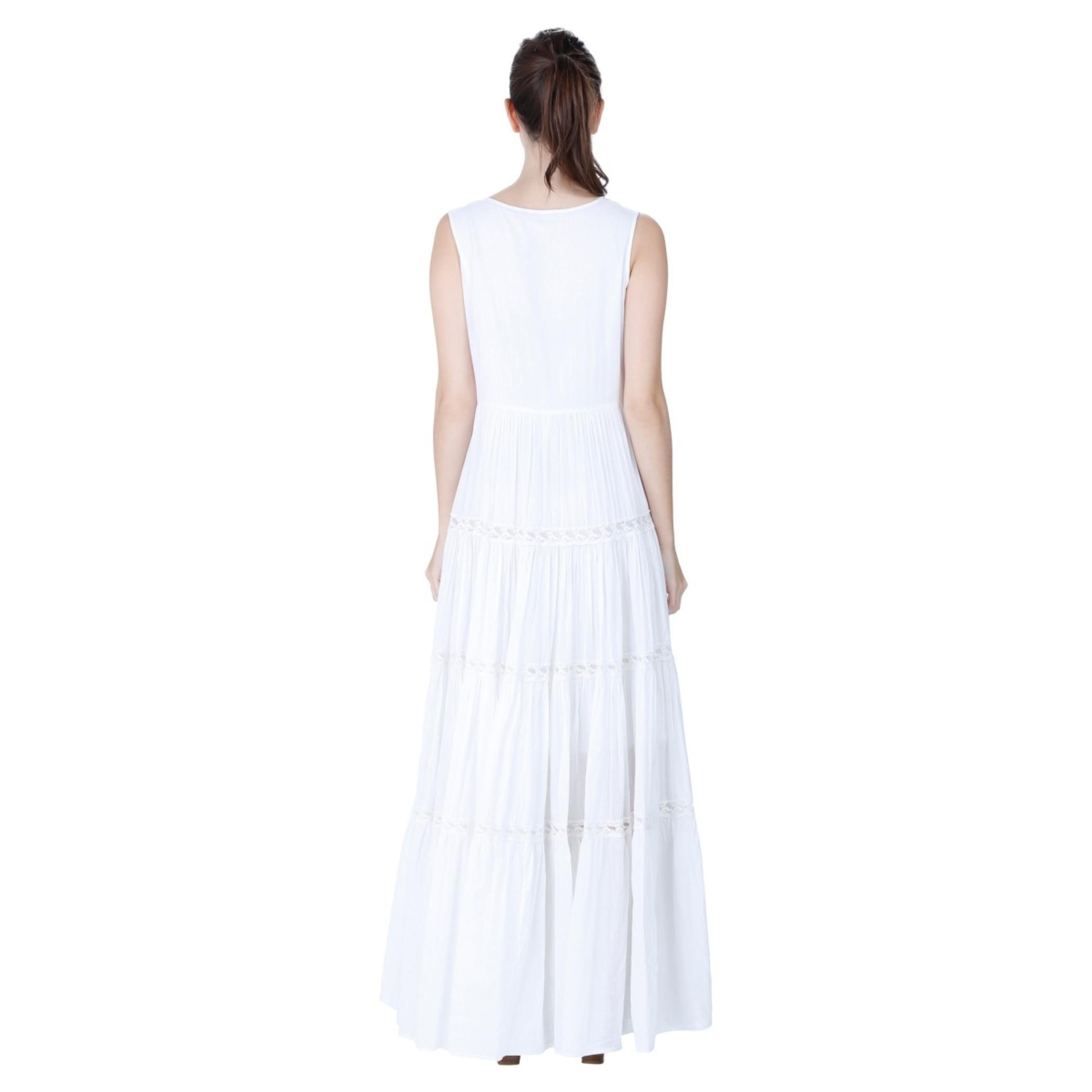 Lace-embellished Maxi Dress-women-clothing-dresses-image-4