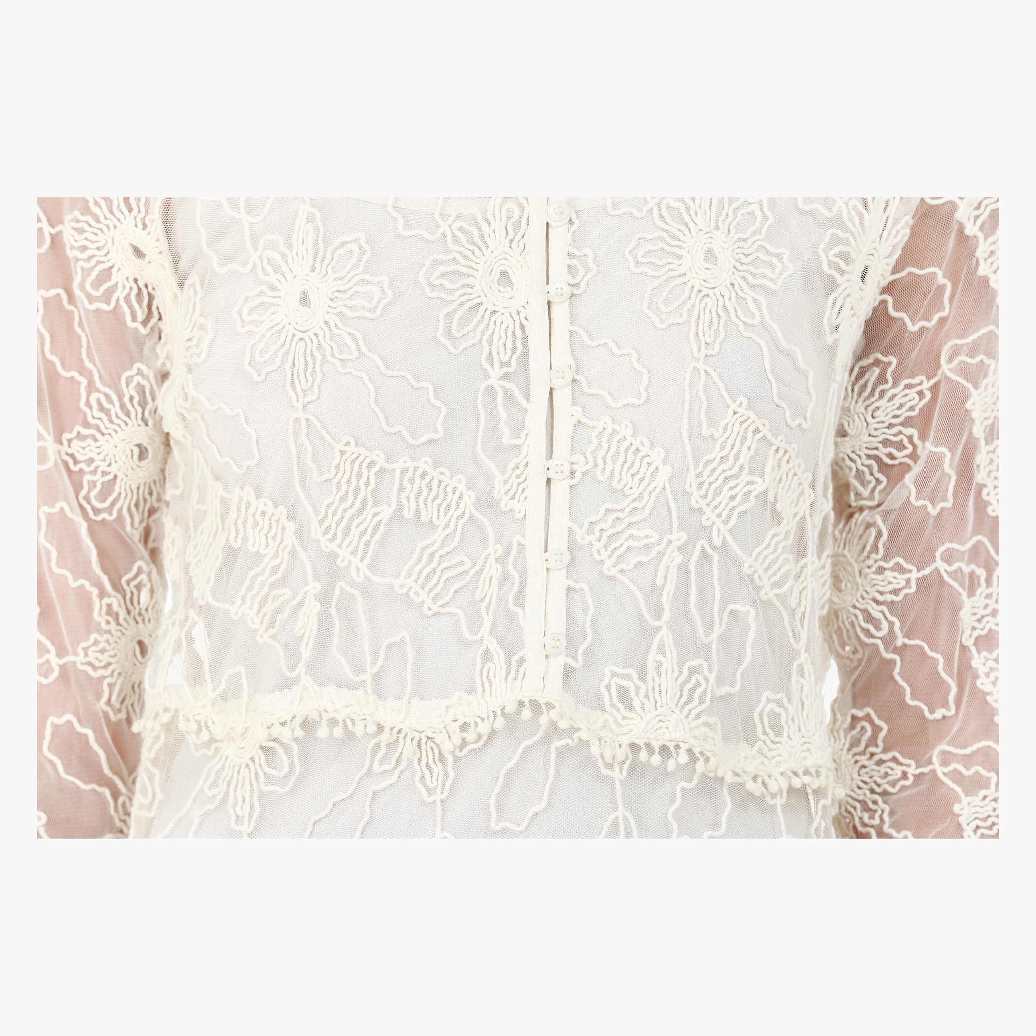 Lace Tunic Dress with Scoop Neck in Regular Fit-women-clothing-dresses-image-4