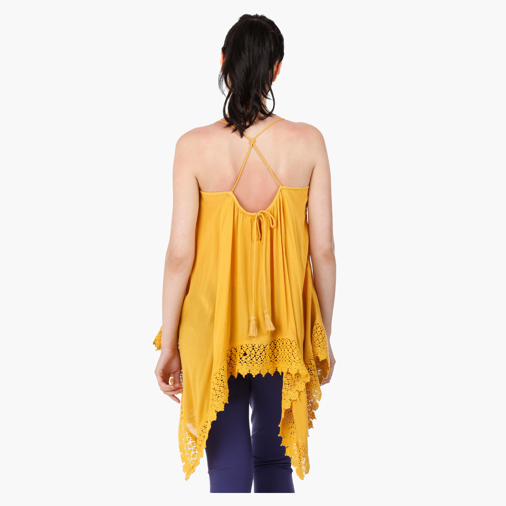 Scarf Shape Blouse with Square Neck and Straps in Regular Fit-women-clothing-shirtsandblouses-blouses-image-2