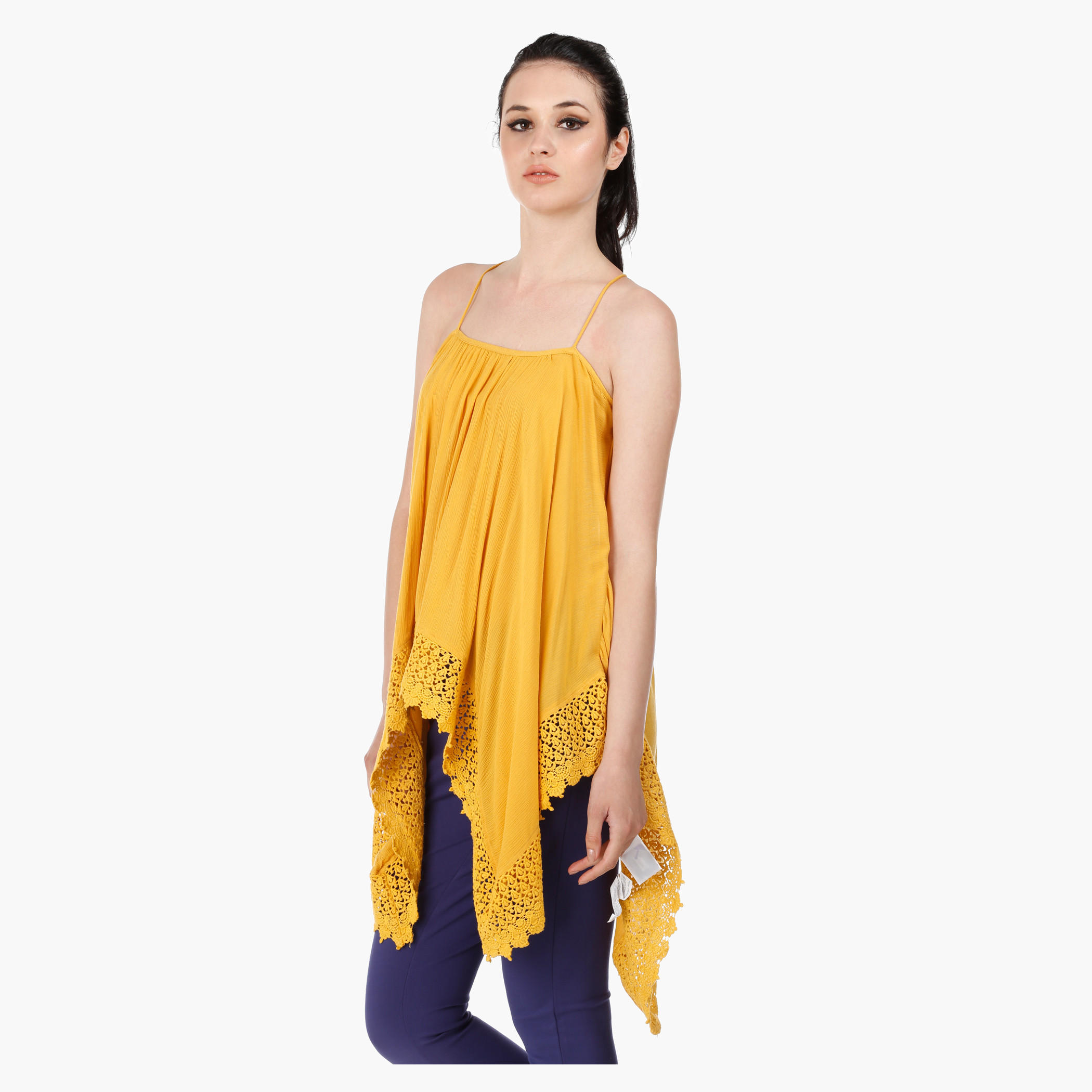 Scarf Shape Blouse with Square Neck and Straps in Regular Fit-women-clothing-shirtsandblouses-blouses-image-3