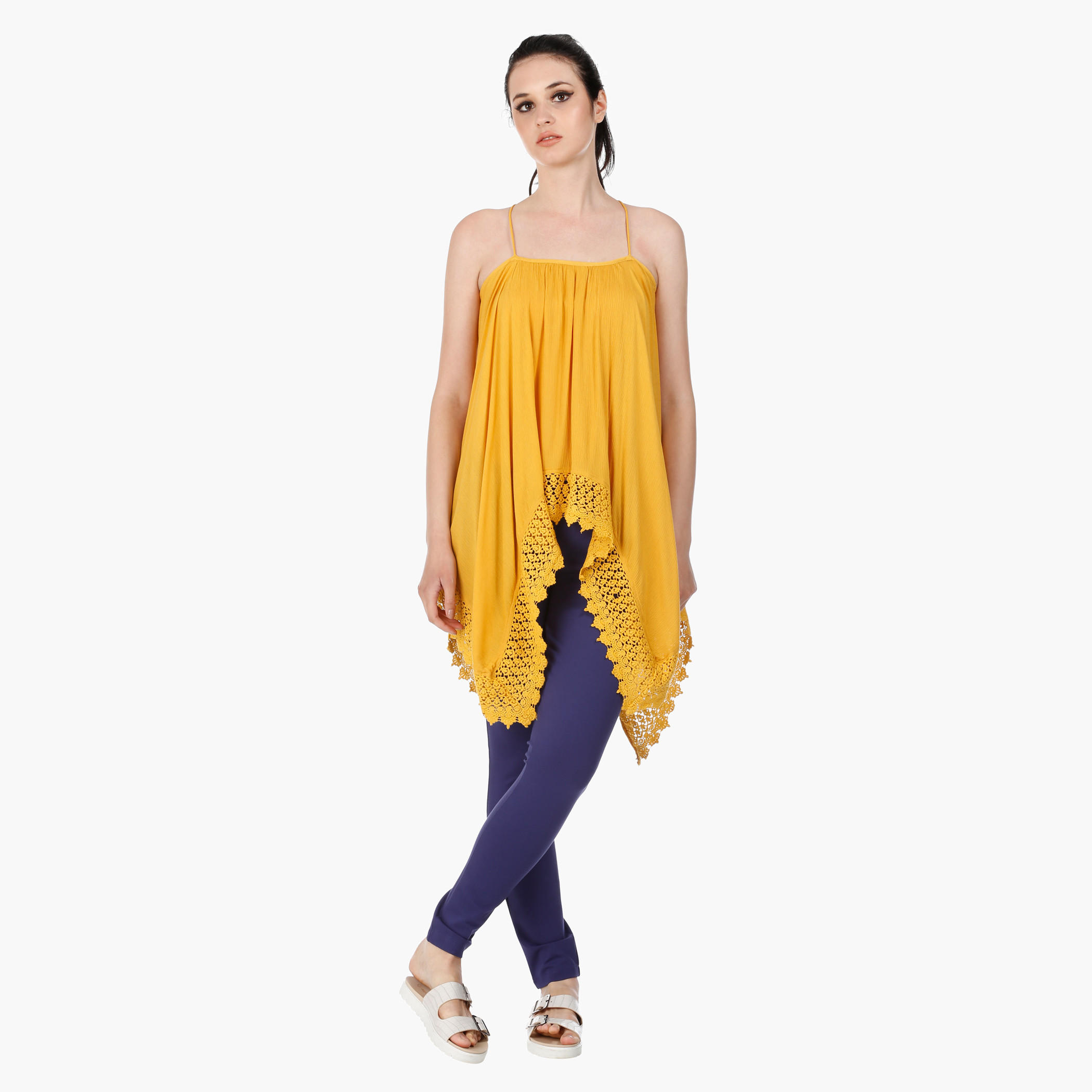 Scarf Shape Blouse with Square Neck and Straps in Regular Fit-women-clothing-shirtsandblouses-blouses-image-5