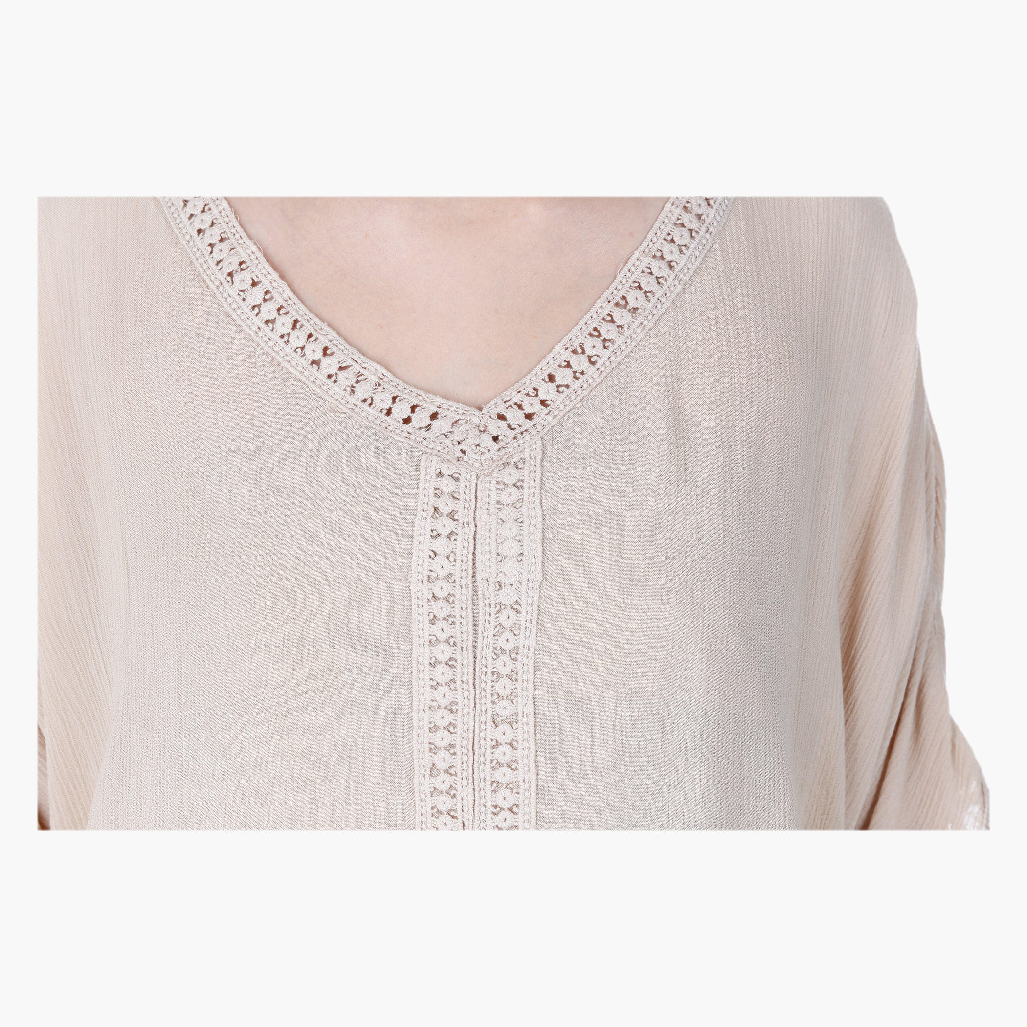 V-Neck Long-Sleeved Blouse-women-clothing-shirtsandblouses-blouses-image-2