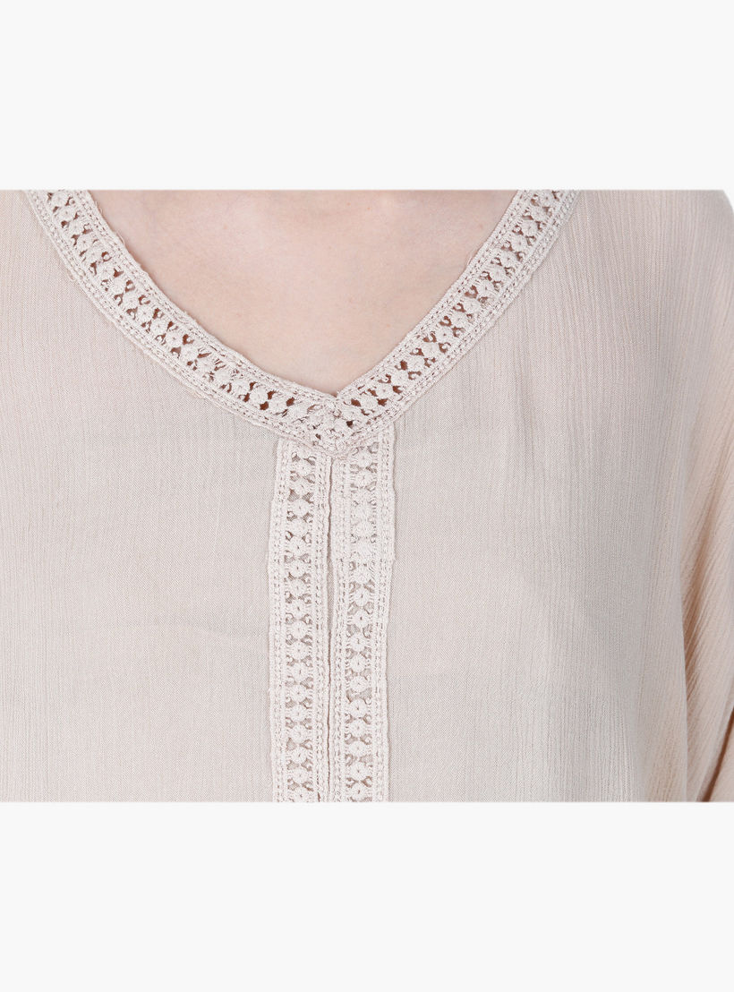 V-Neck Long-Sleeved Blouse-women-clothing-shirtsandblouses-blouses-image-2