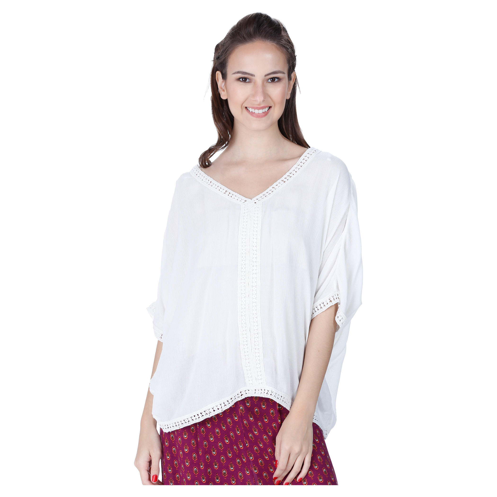 V-Neck Long-Sleeved Blouse-women-clothing-shirtsandblouses-blouses-image-5