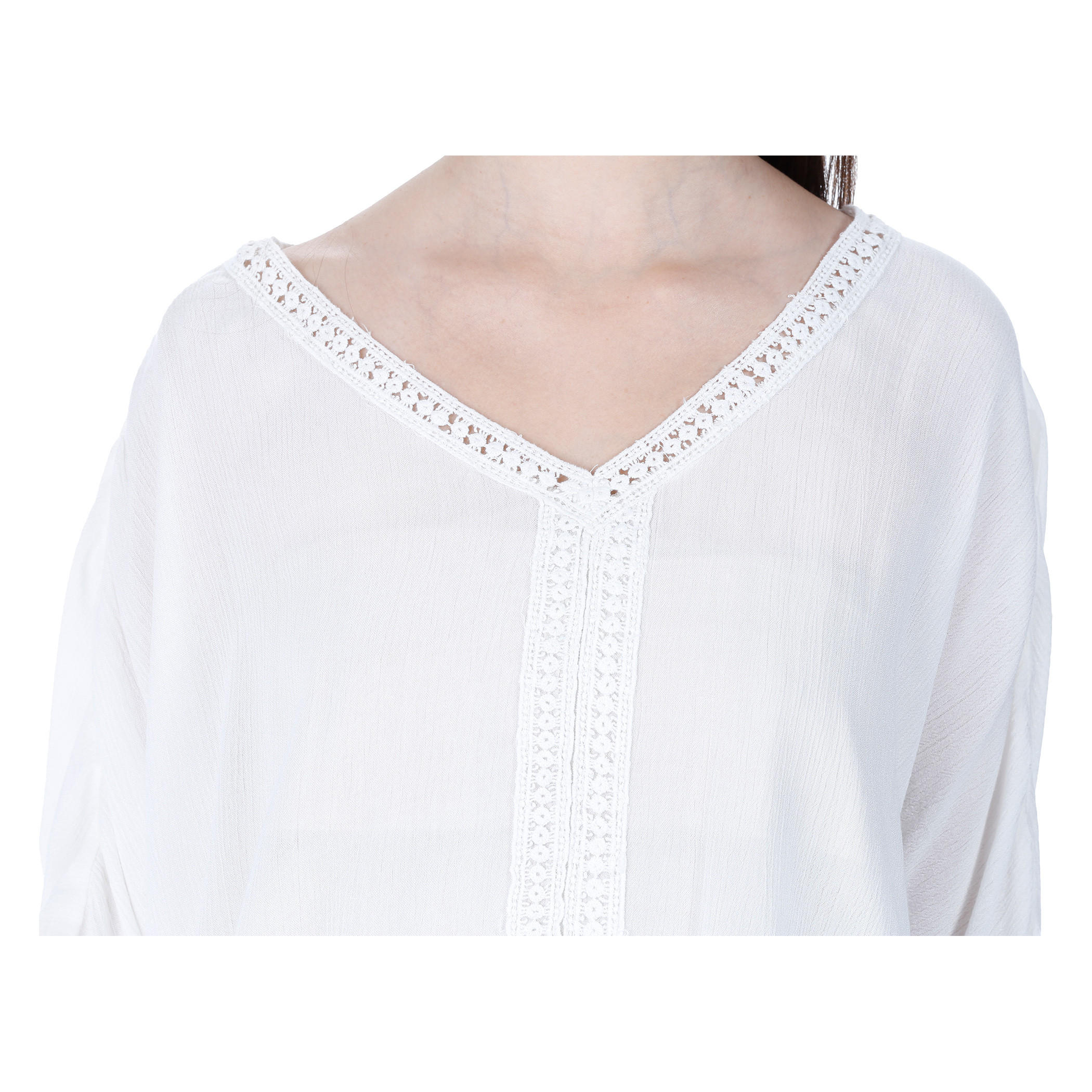 V-Neck Long-Sleeved Blouse-women-clothing-shirtsandblouses-blouses-image-2