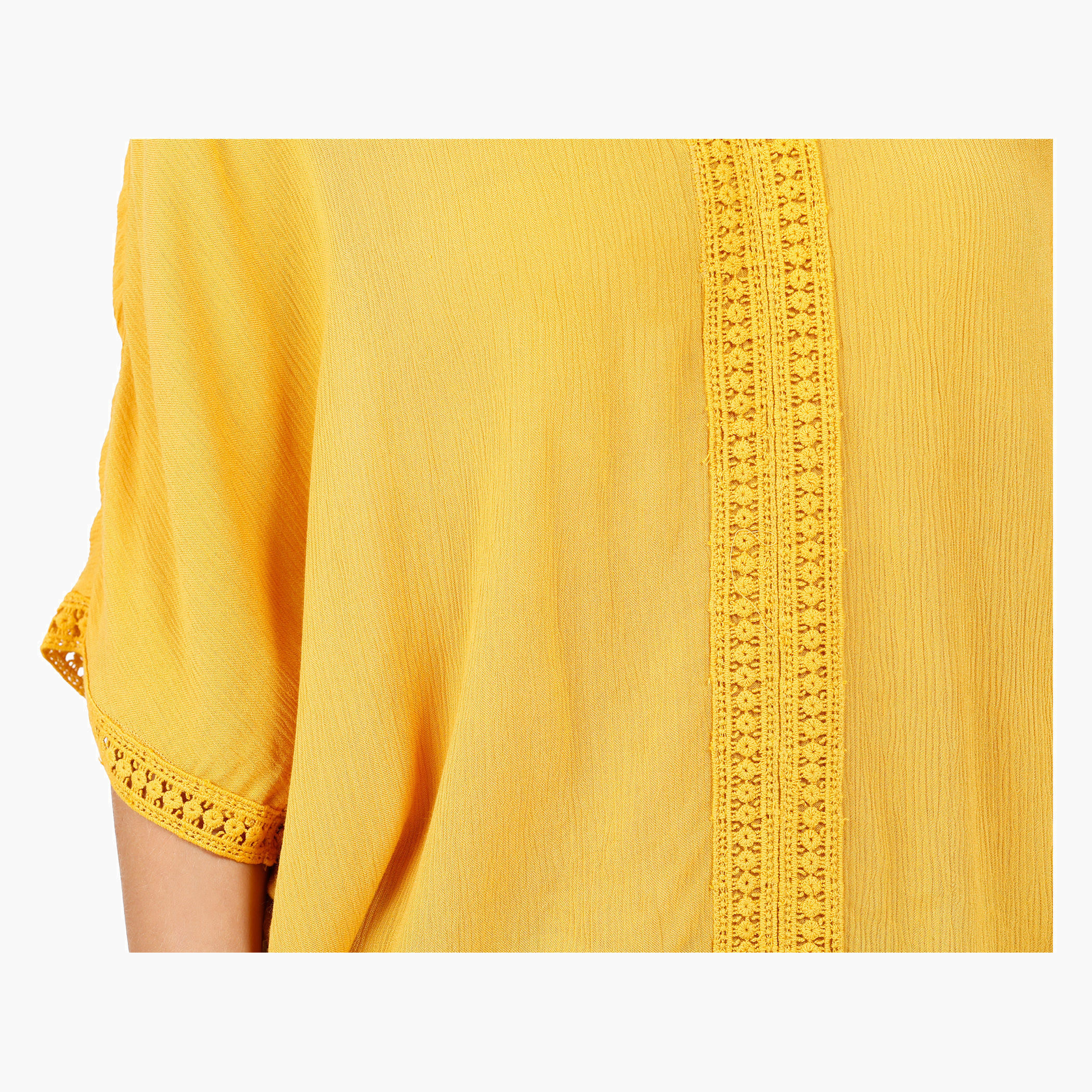 Lace Inset V-Neck Blouse with Flared Sleeves-women-clothing-shirtsandblouses-blouses-image-4