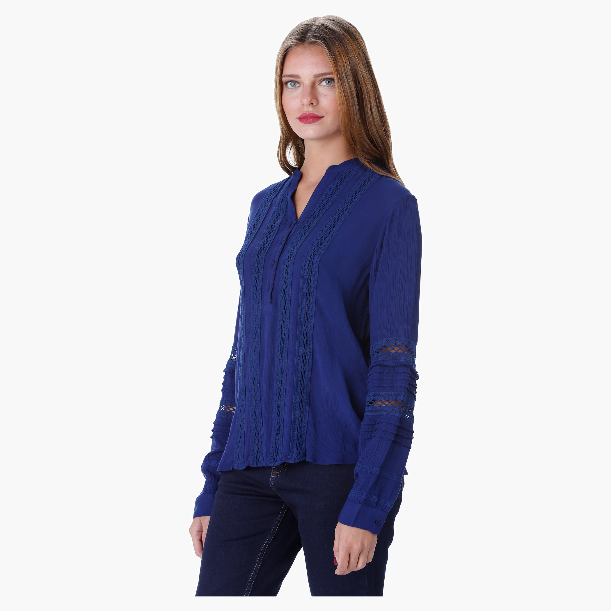 Solid Colour Top-women-clothing-shirtsandblouses-blouses-image-3