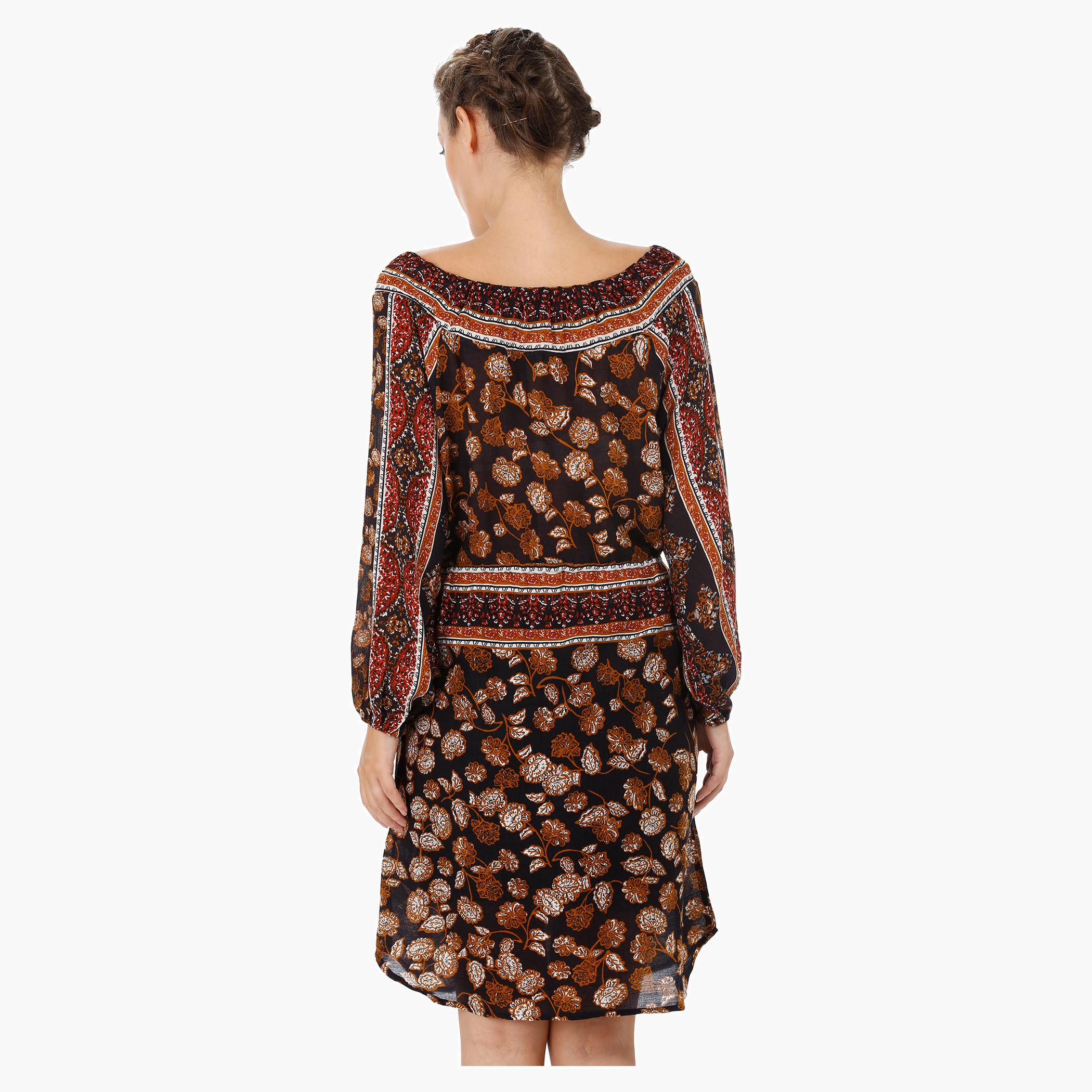 Printed Off-shoulder Tunic Dress-women-clothing-dresses-image-2