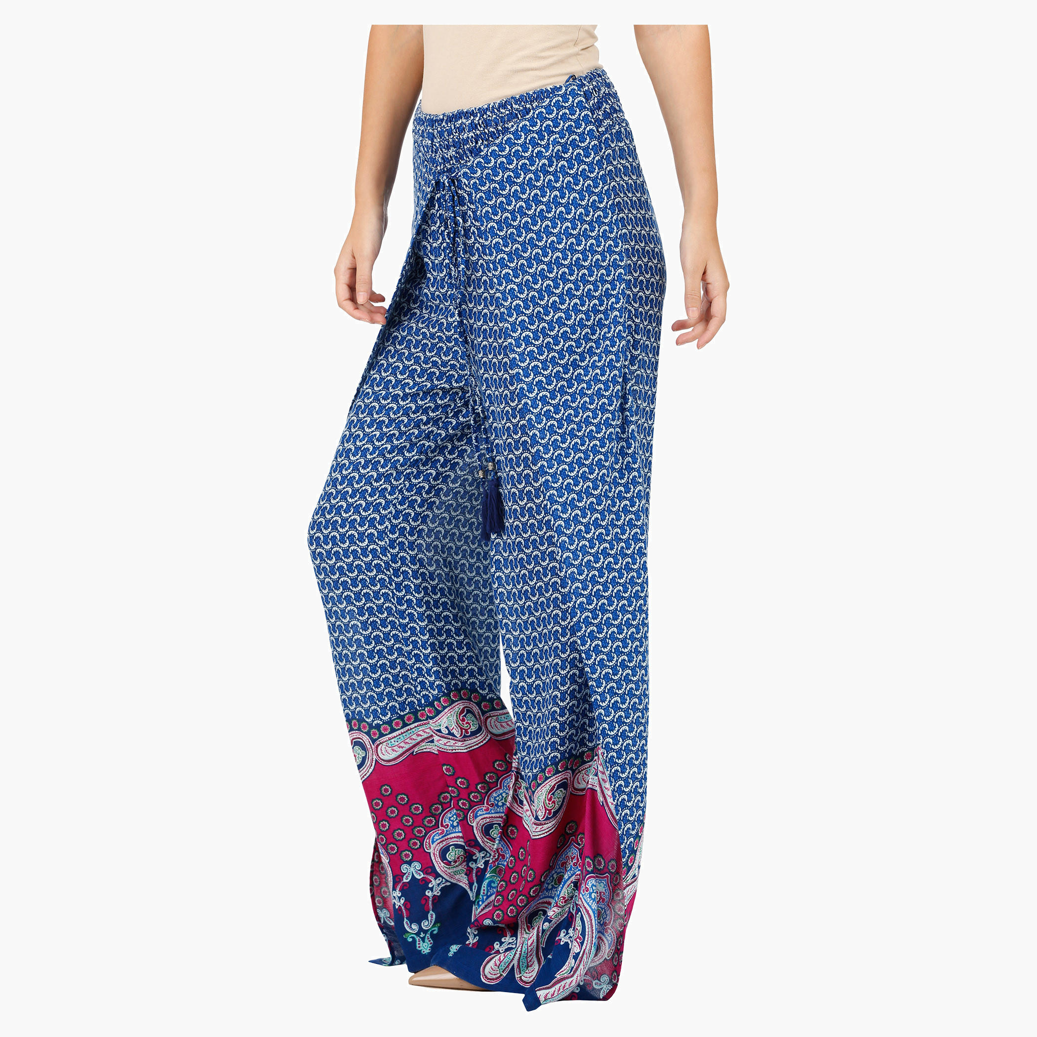 Printed Wrap with Skirt Palazzo-women-clothing-bottoms-trousers-image-3