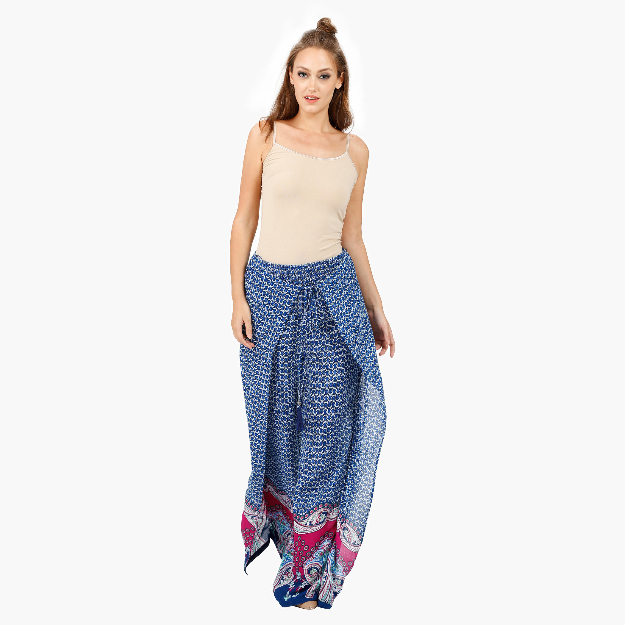 Printed Wrap with Skirt Palazzo-women-clothing-bottoms-trousers-image-5