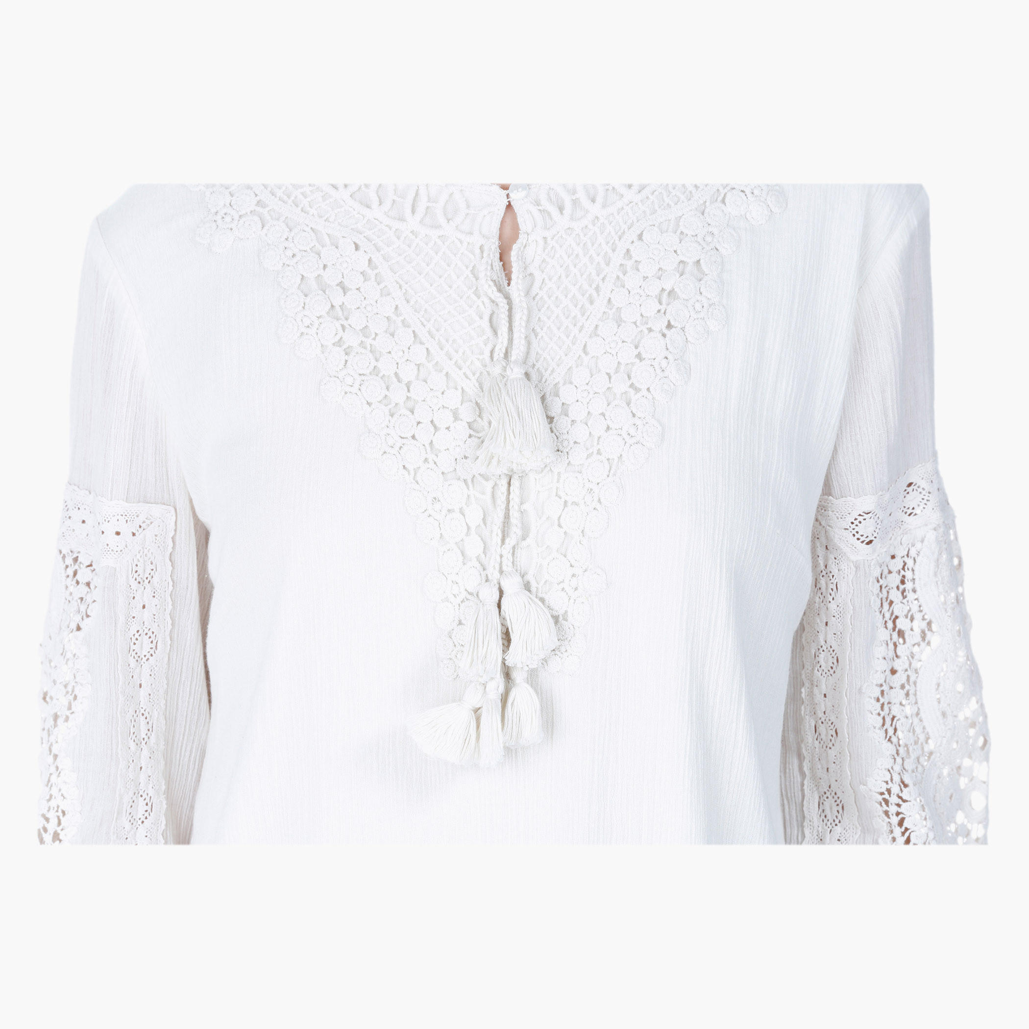 Crochet-embellished Tunic-women-clothing-shirtsandblouses-blouses-image-2