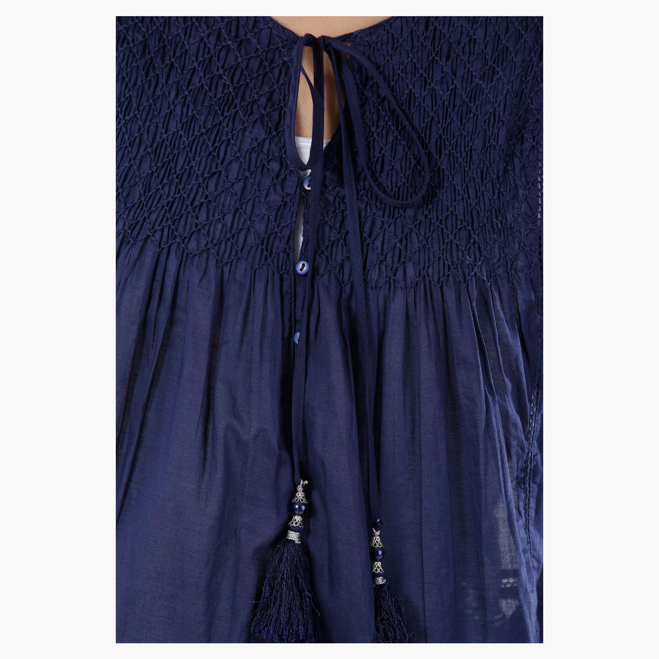 Tie-up Neck Cap Sleeves Top-women-clothing-shirtsandblouses-blouses-image-9