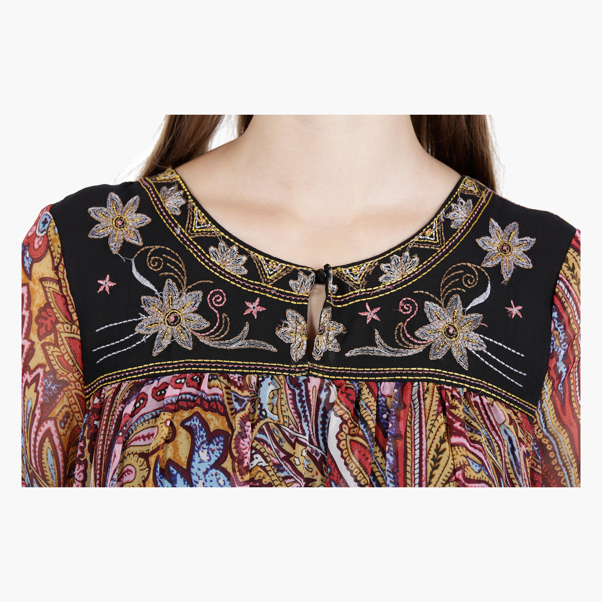Printed Maxi Dress in Regular Fit-women-clothing-dresses-image-4
