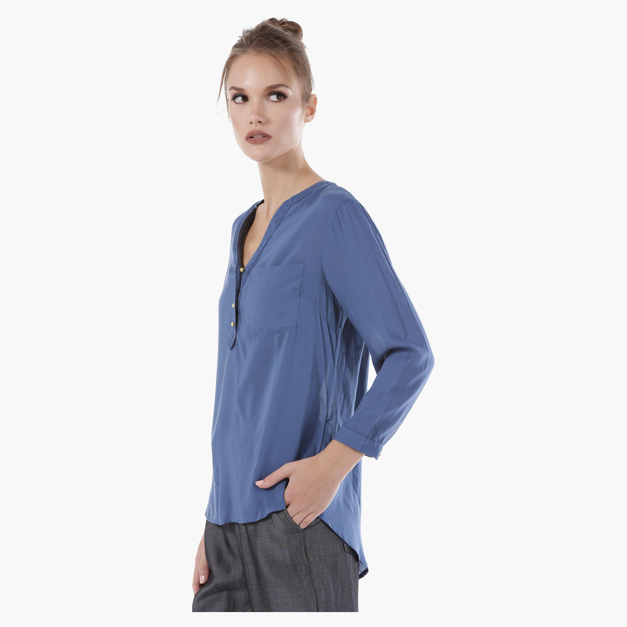 V-neck Long Sleeves Top-women-clothing-shirtsandblouses-blouses-image-3