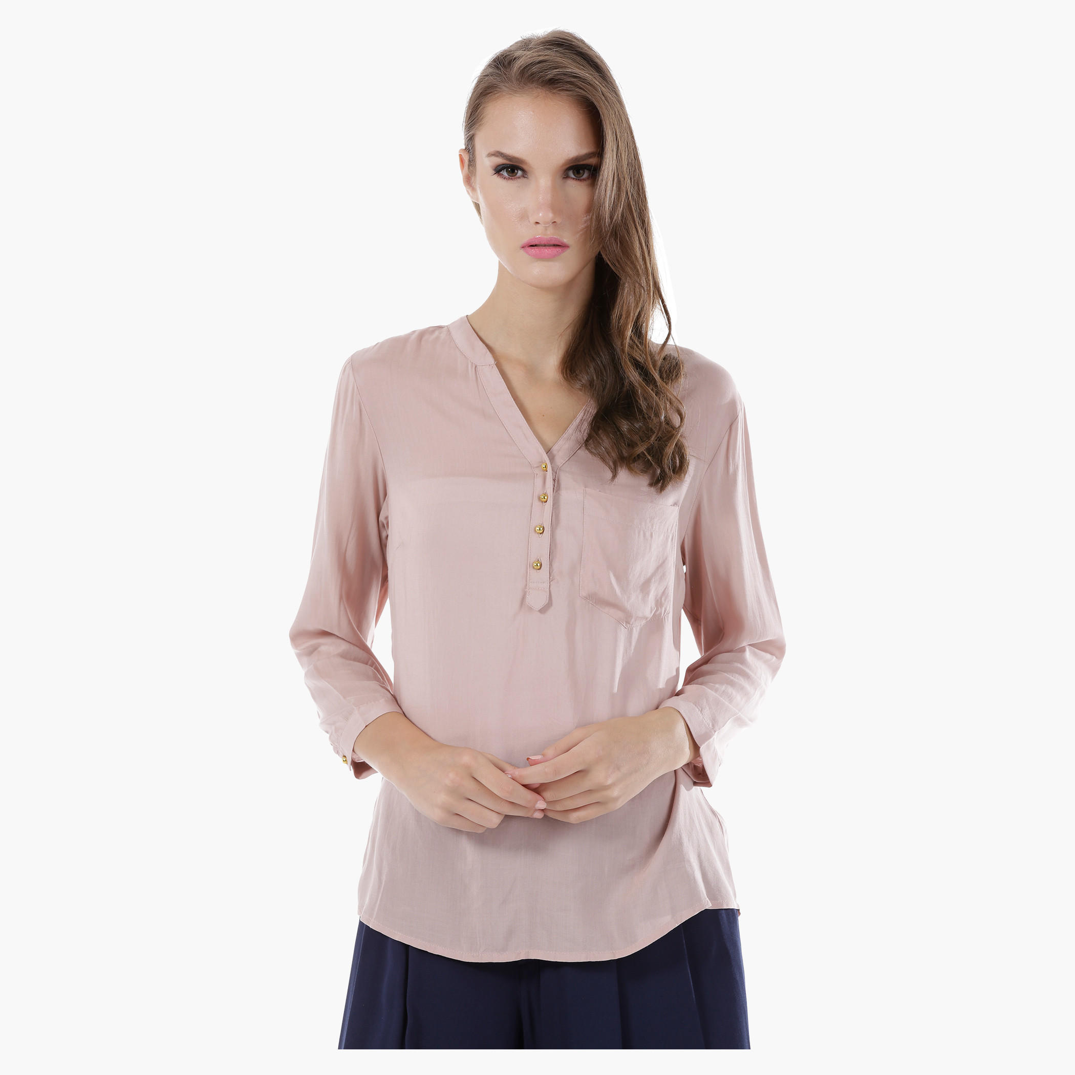 V-neck Long Sleeves Top-women-clothing-shirtsandblouses-blouses-image-16