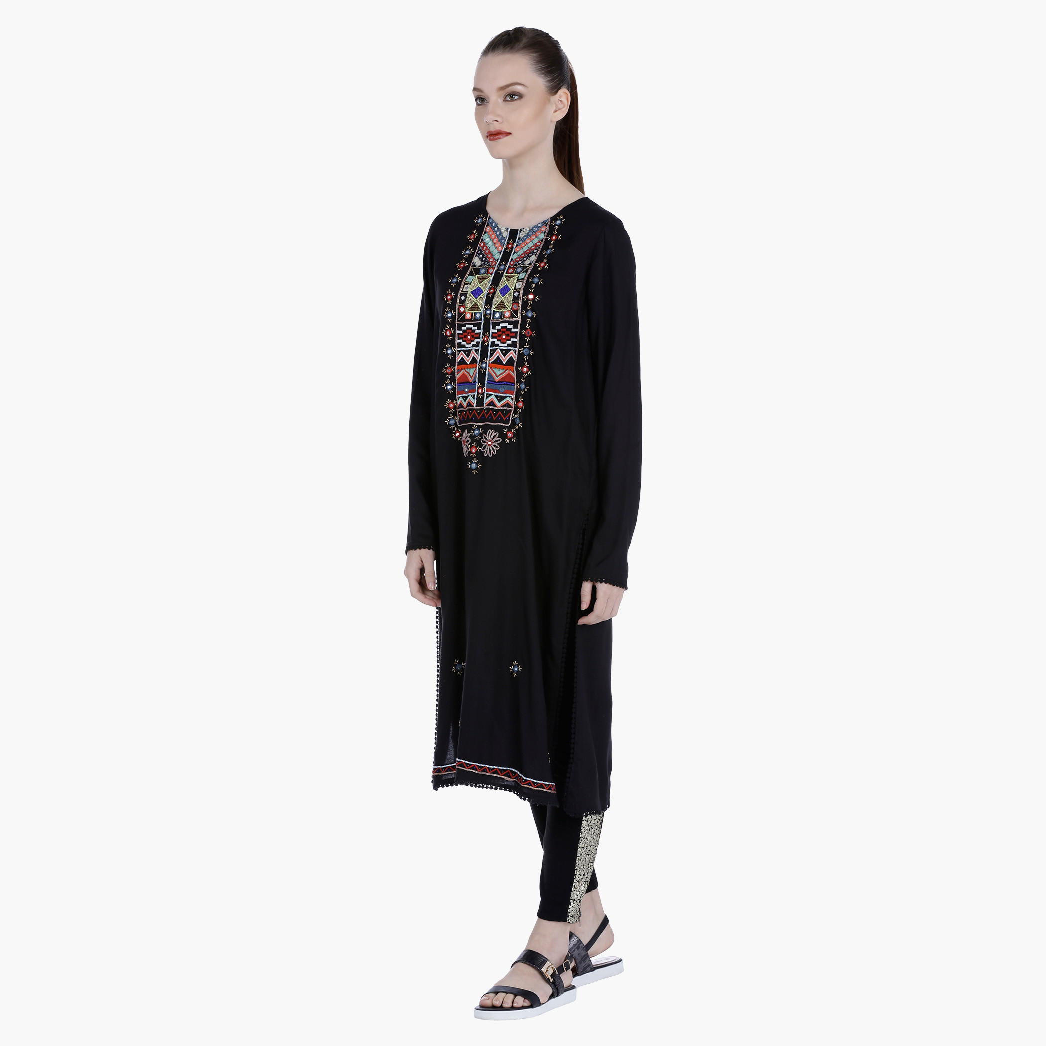 Embroidered Long Sleeves Tunic-women-clothing-shirtsandblouses-blouses-image-2
