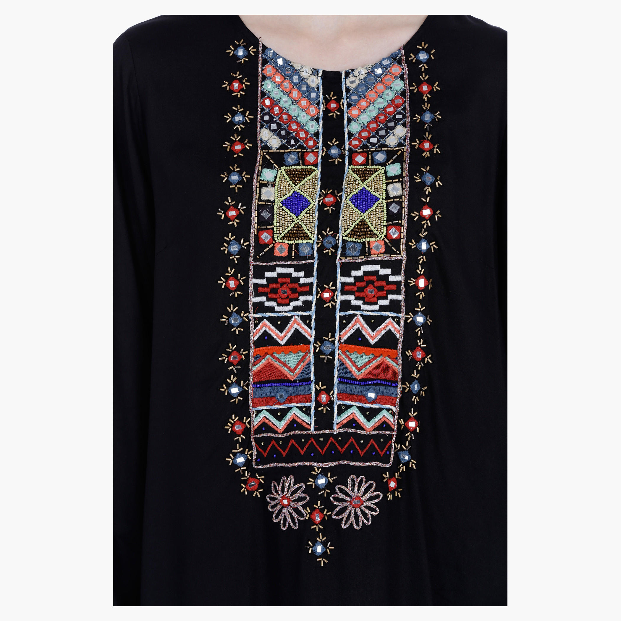 Embroidered Long Sleeves Tunic-women-clothing-shirtsandblouses-blouses-image-1