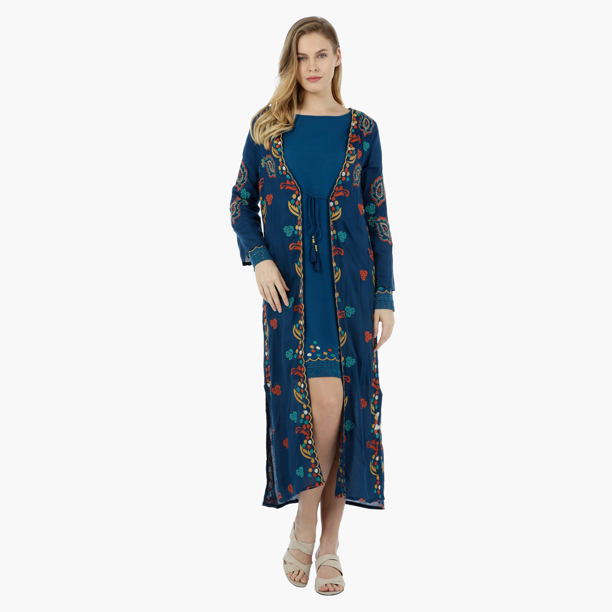 Full-sleeved Embroidered Outerwear-women-clothing-shirtsandblouses-blouses-image-1