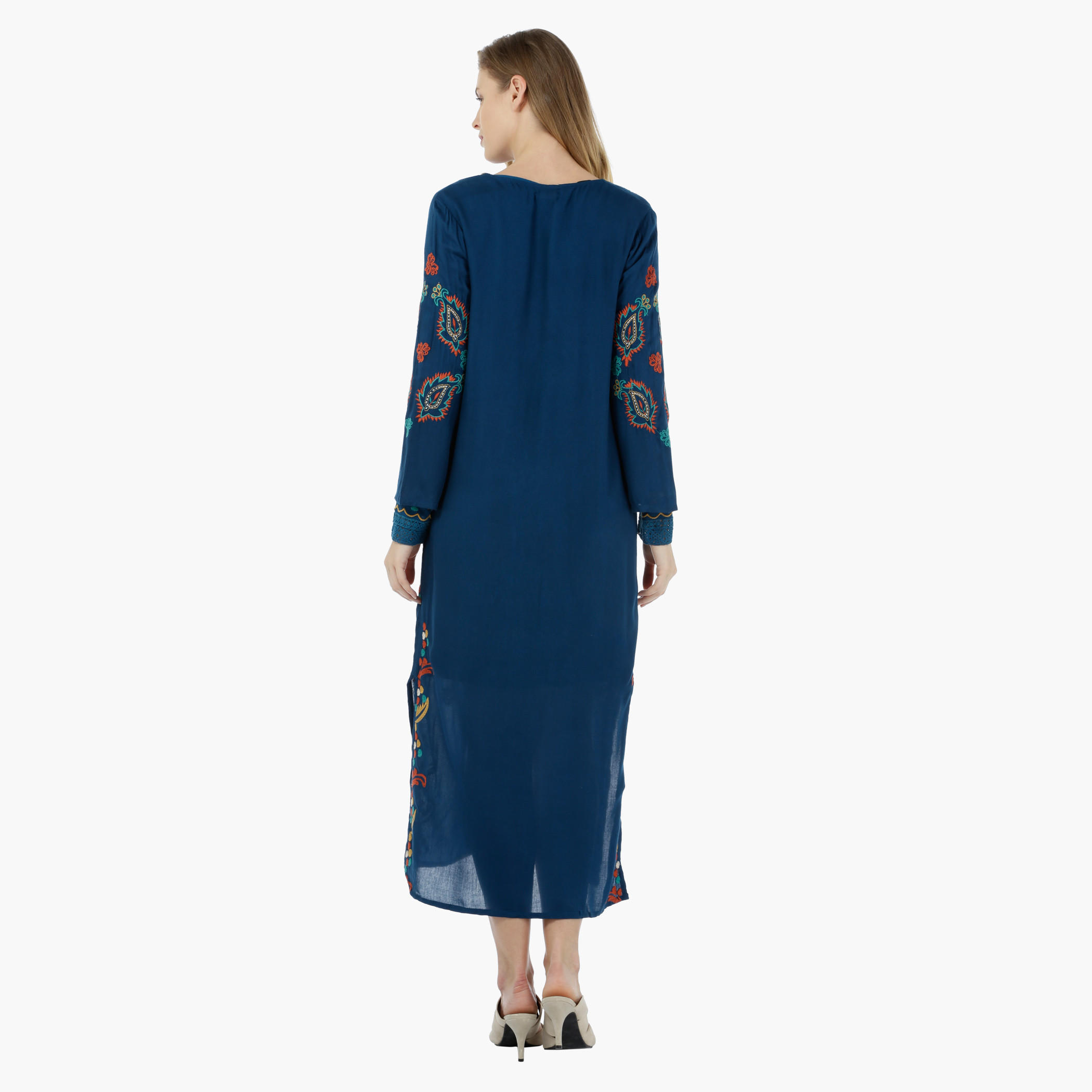 Full-sleeved Embroidered Outerwear-women-clothing-shirtsandblouses-blouses-image-2