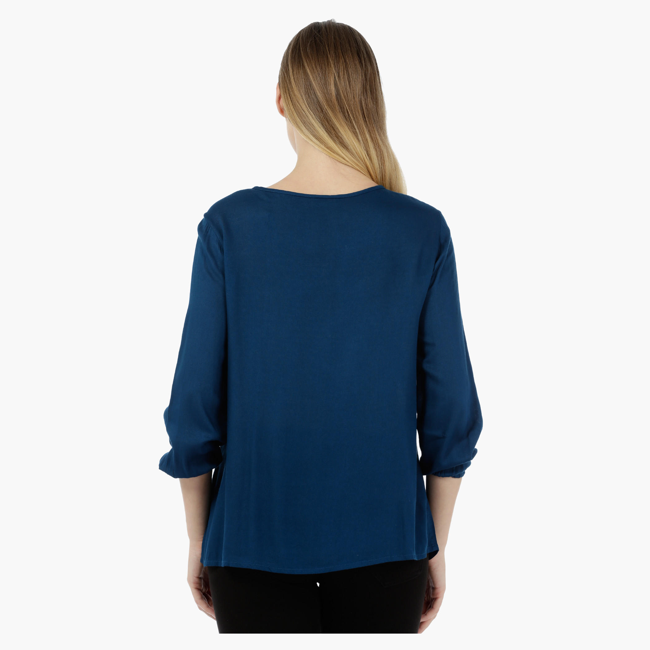 Full-sleeved Jacquard Blouse-women-clothing-shirtsandblouses-blouses-image-2
