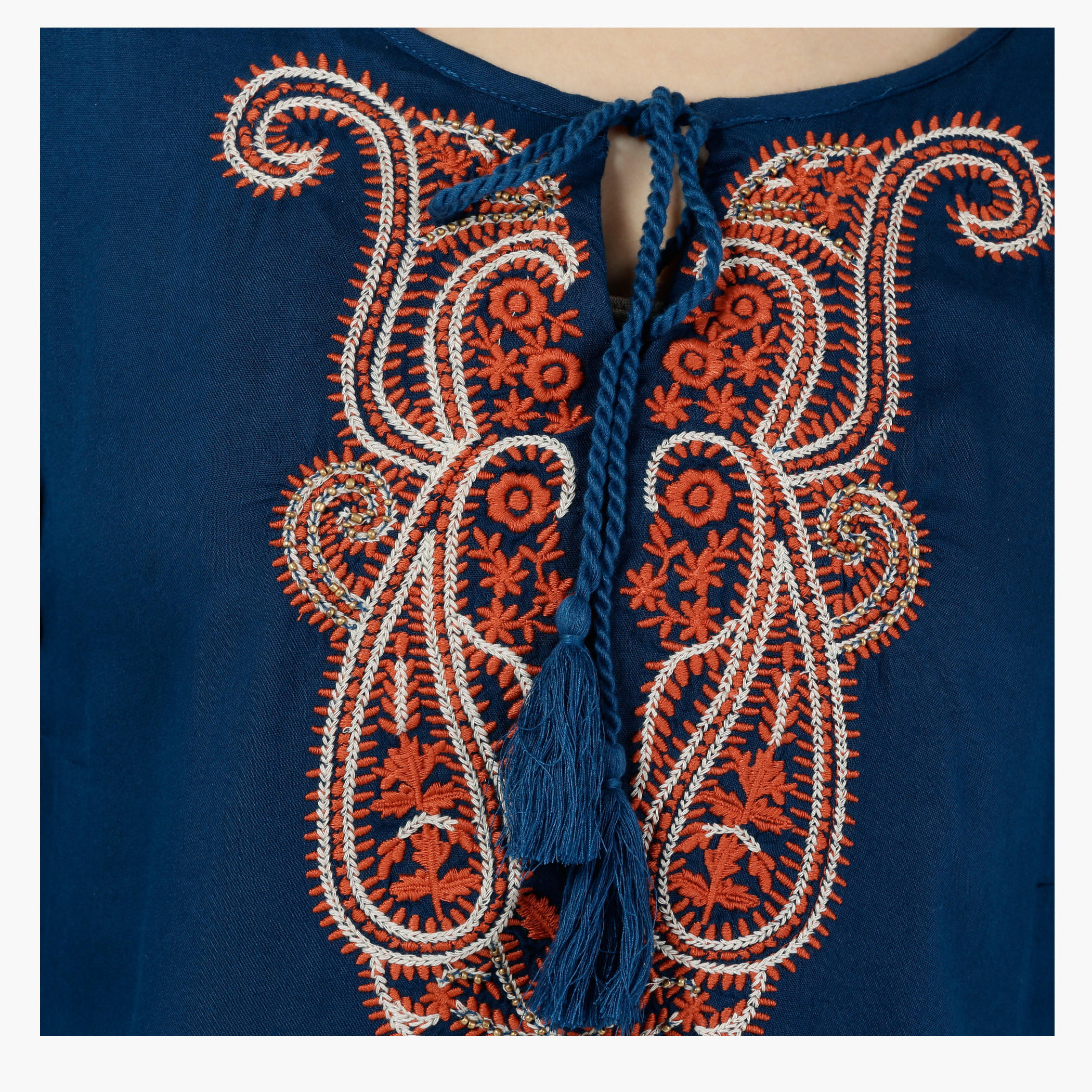Full-sleeved Jacquard Blouse-women-clothing-shirtsandblouses-blouses-image-4