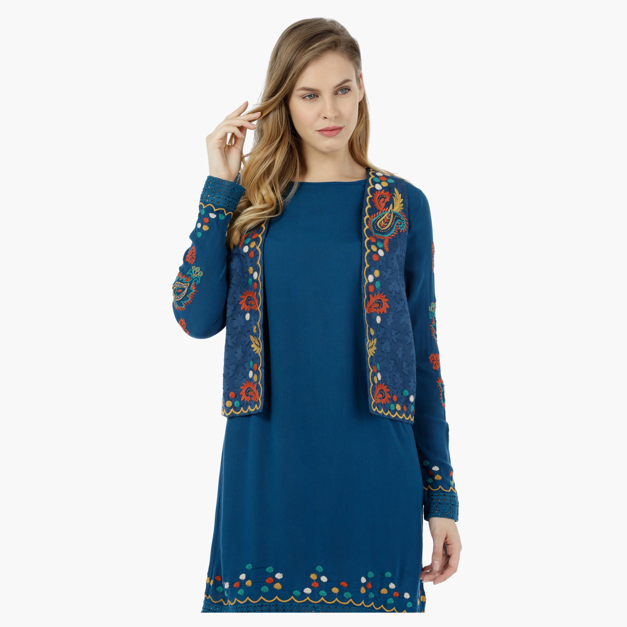 Jacquard Embroidered Outerwear-women-winterwear-coatsandjackets-jackets-image-1