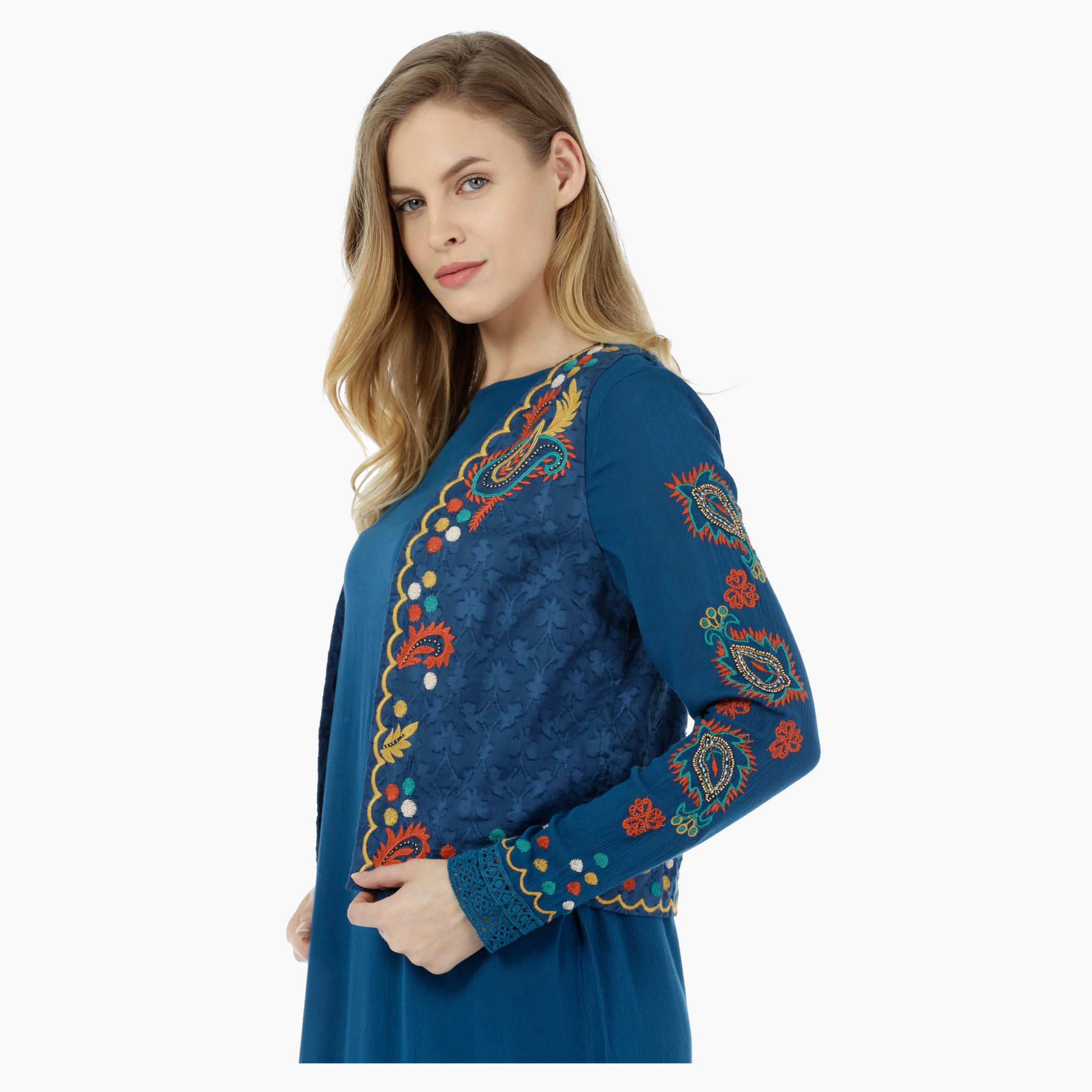 Jacquard Embroidered Outerwear-women-winterwear-coatsandjackets-jackets-image-3