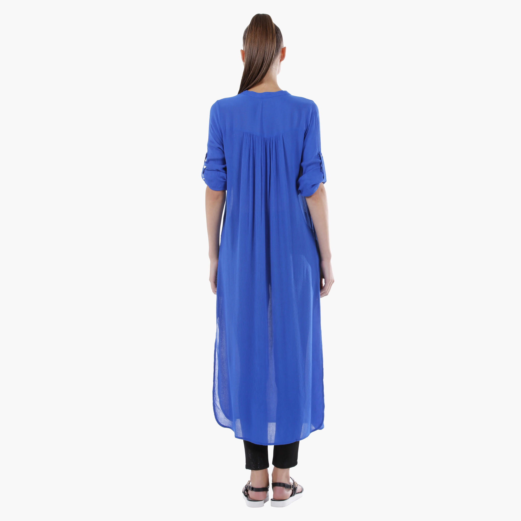 Long Tunic with Slit in Regular Fit-women-clothing-shirtsandblouses-blouses-image-9