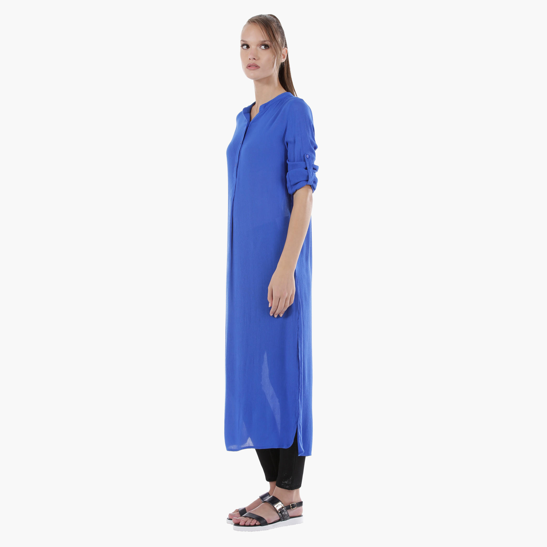 Long Tunic with Slit in Regular Fit-women-clothing-shirtsandblouses-blouses-image-8