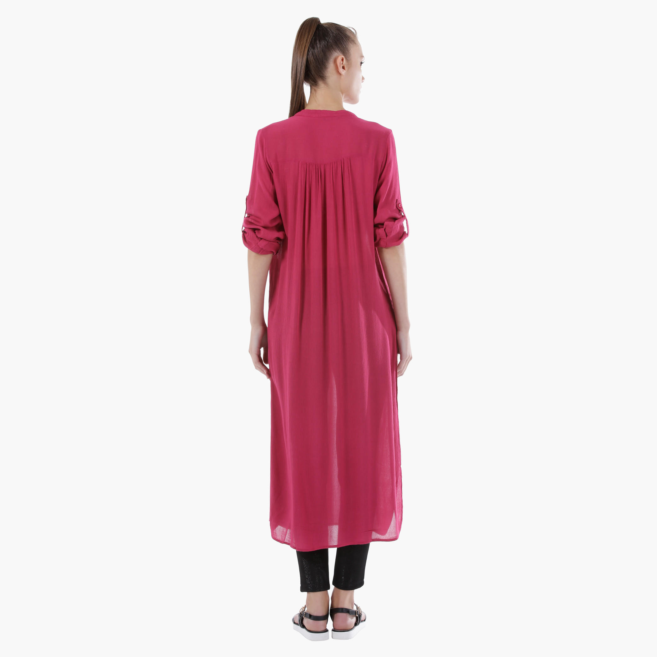 Long Tunic with Slit in Regular Fit-women-clothing-shirtsandblouses-blouses-image-5