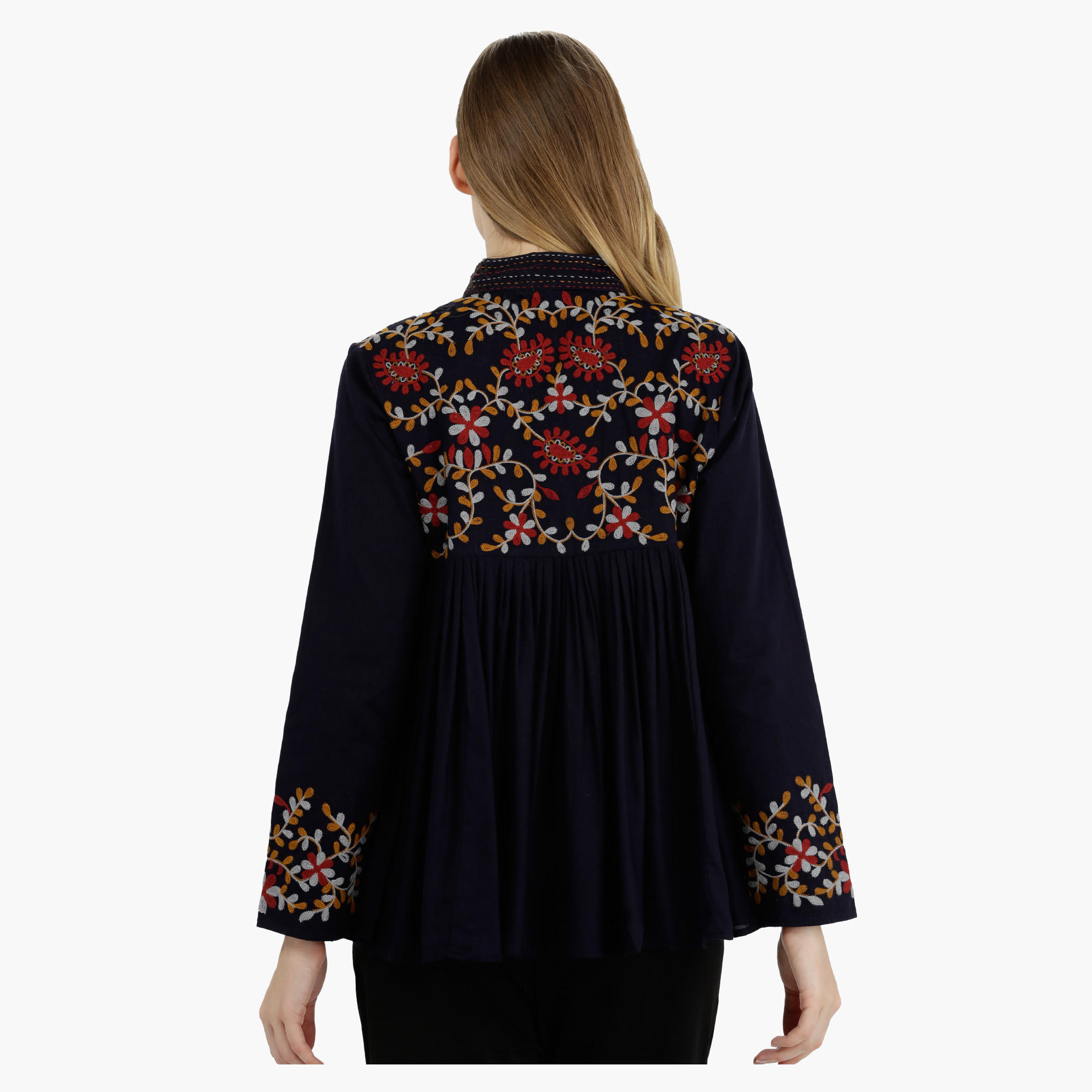 Long Sleeves Jacket with Mandarin Collar-women-clothing-cardigansandjumpers-jumpers-image-2