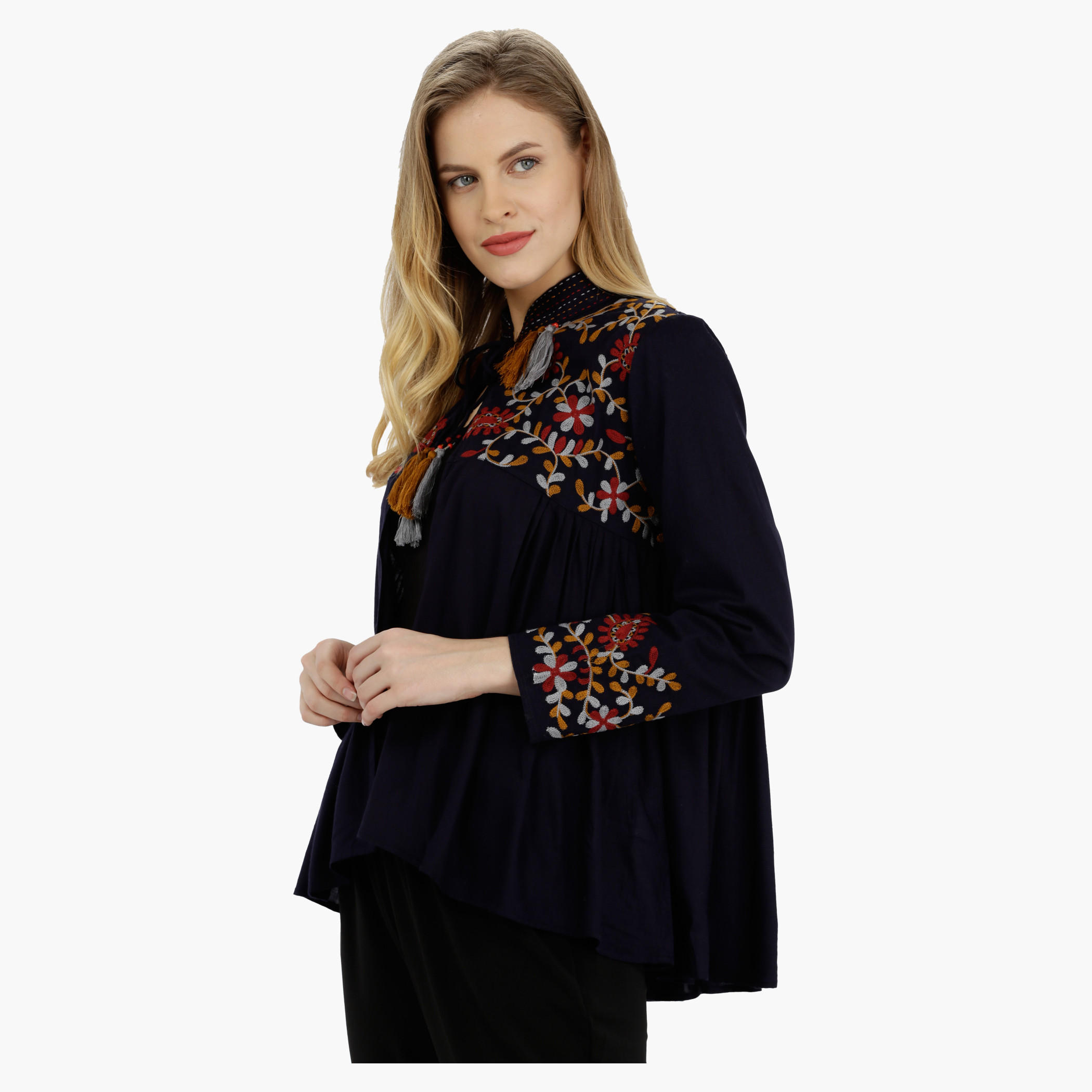 Long Sleeves Jacket with Mandarin Collar-women-clothing-cardigansandjumpers-jumpers-image-3