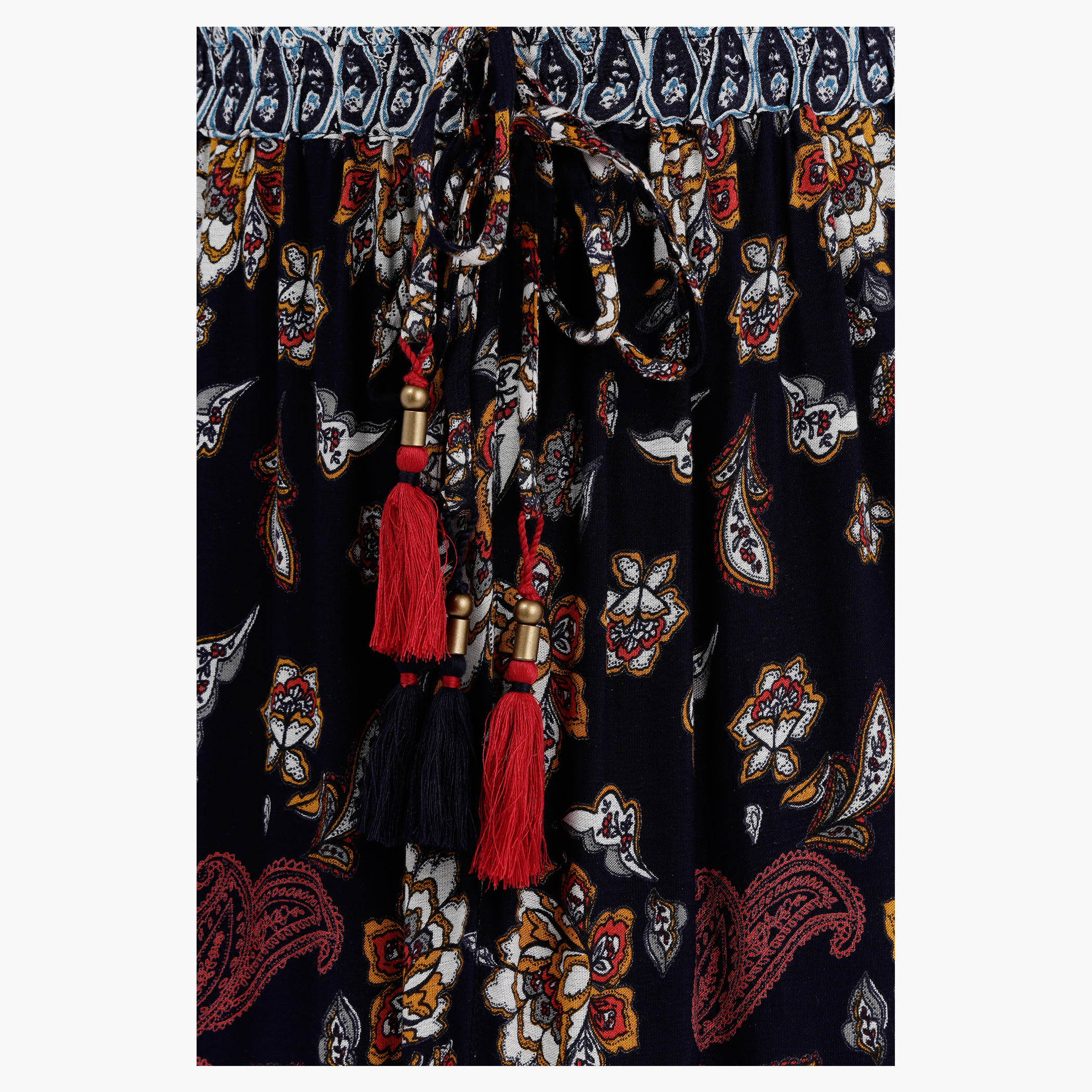 Printed Maxi Skirt with Tie Ups and Tassels-women-clothing-bottoms-skirts-image-4