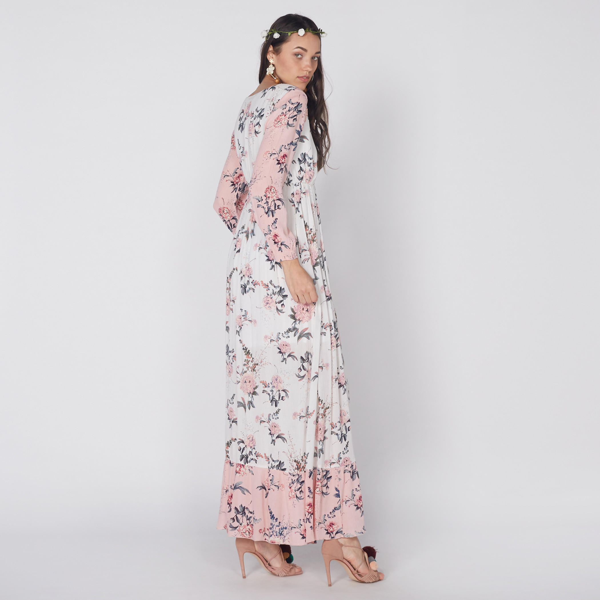 فستان طويل بطبعات وأكمام طويلة-women-clothing-dresses-image-1