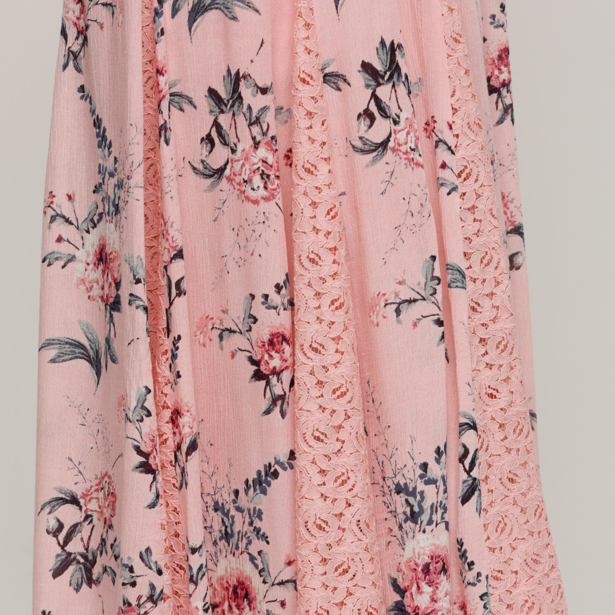 تنورة طويلة بسحّاب إغلاق وتفاصيل دانتيل مع طبعات-women-clothing-bottoms-skirts-image-4