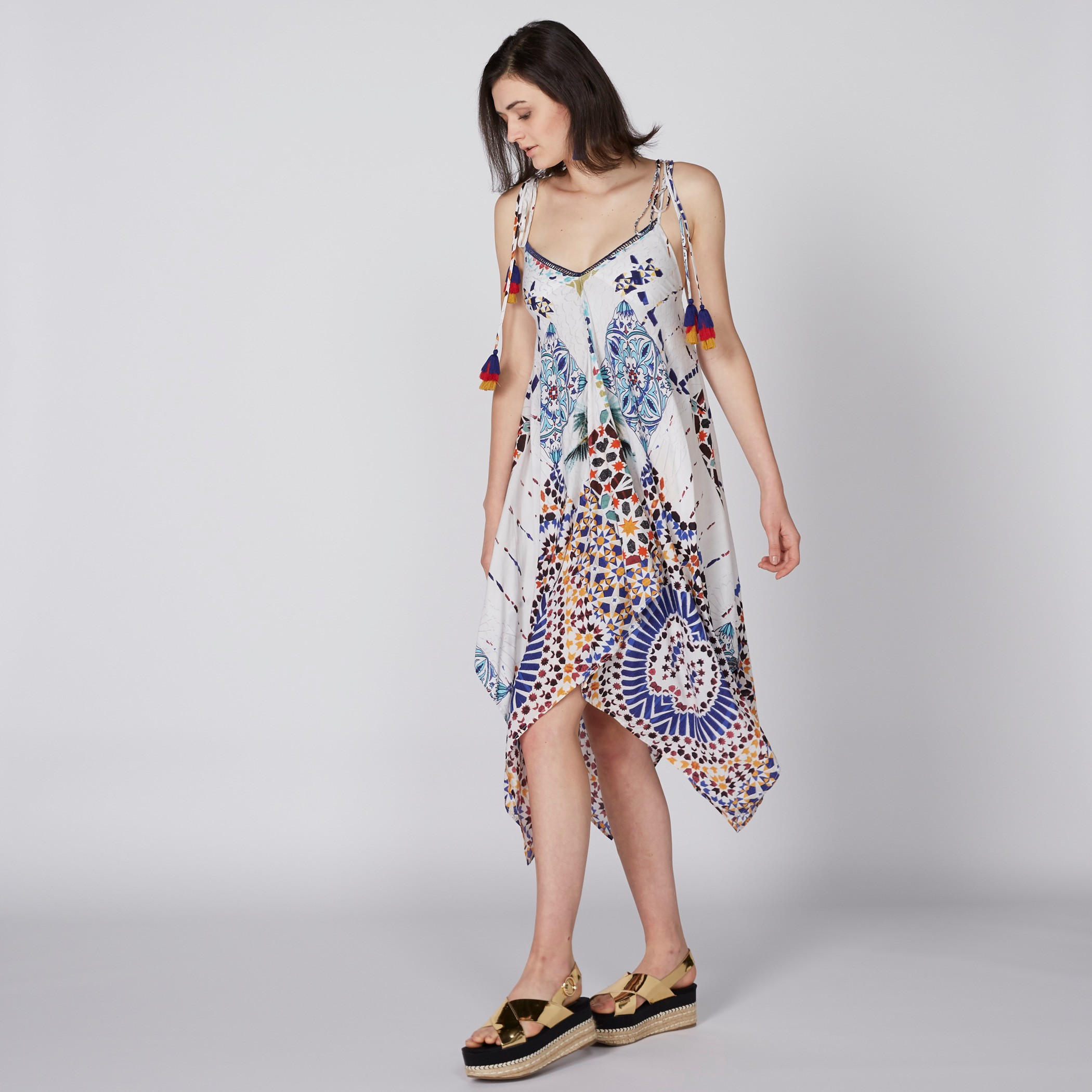 Printed Dress with Asymmetric Hem-women-clothing-dresses-image-2