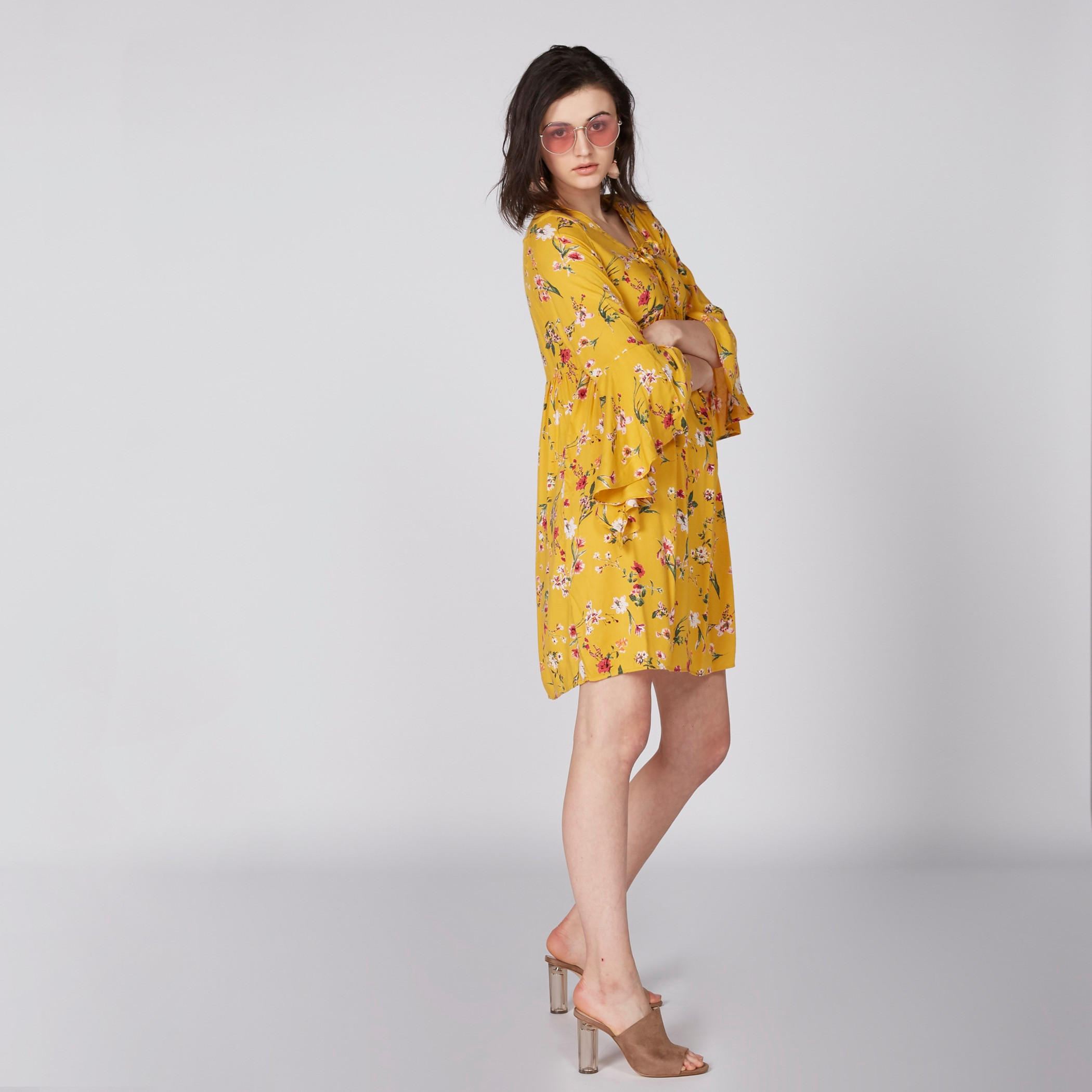 فستان متوسط الطول بأكمام طويلة وطبعات-women-clothing-dresses-image-2