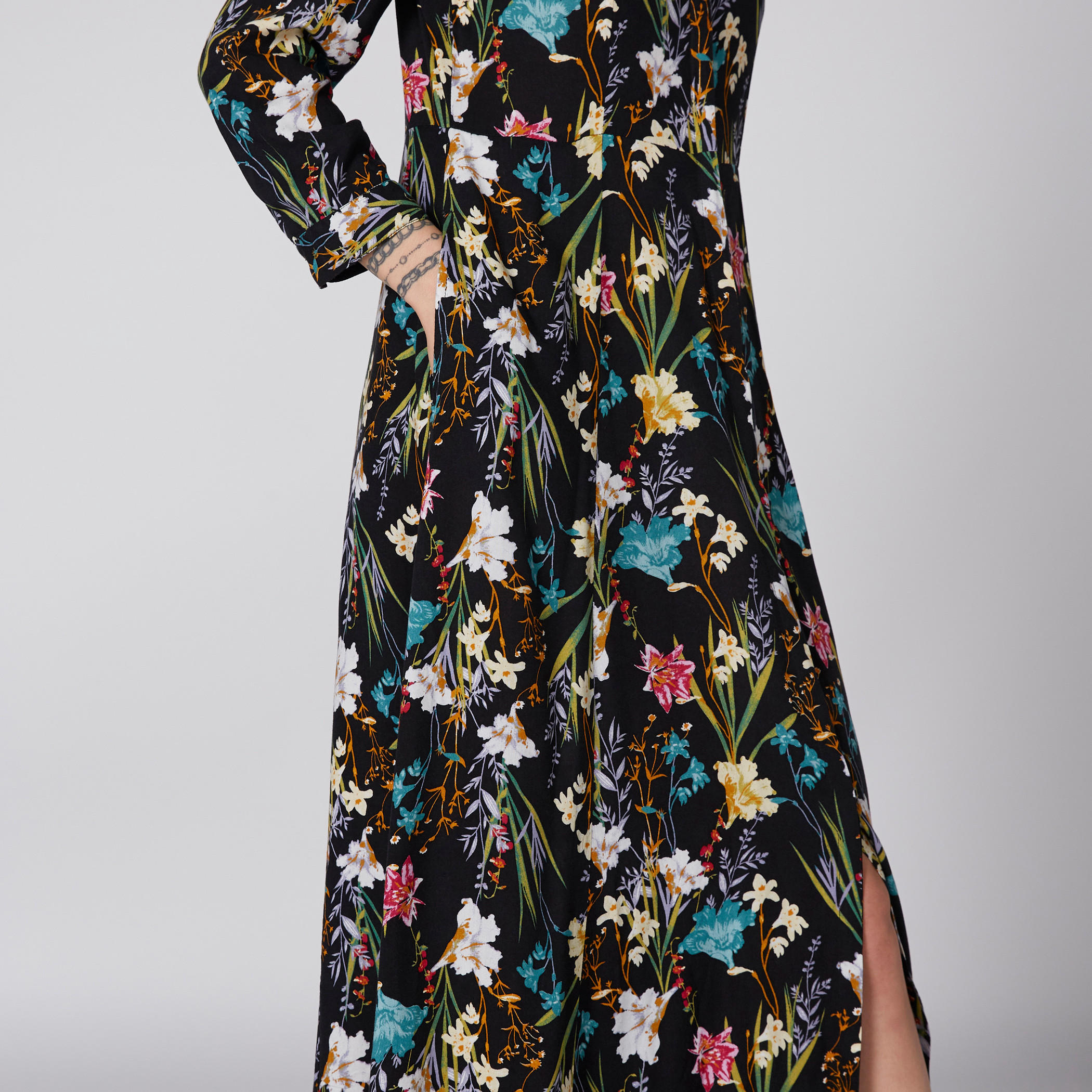 فستان طويل بأكمام طويلة وجيوب وطبعات-women-clothing-dresses-image-2