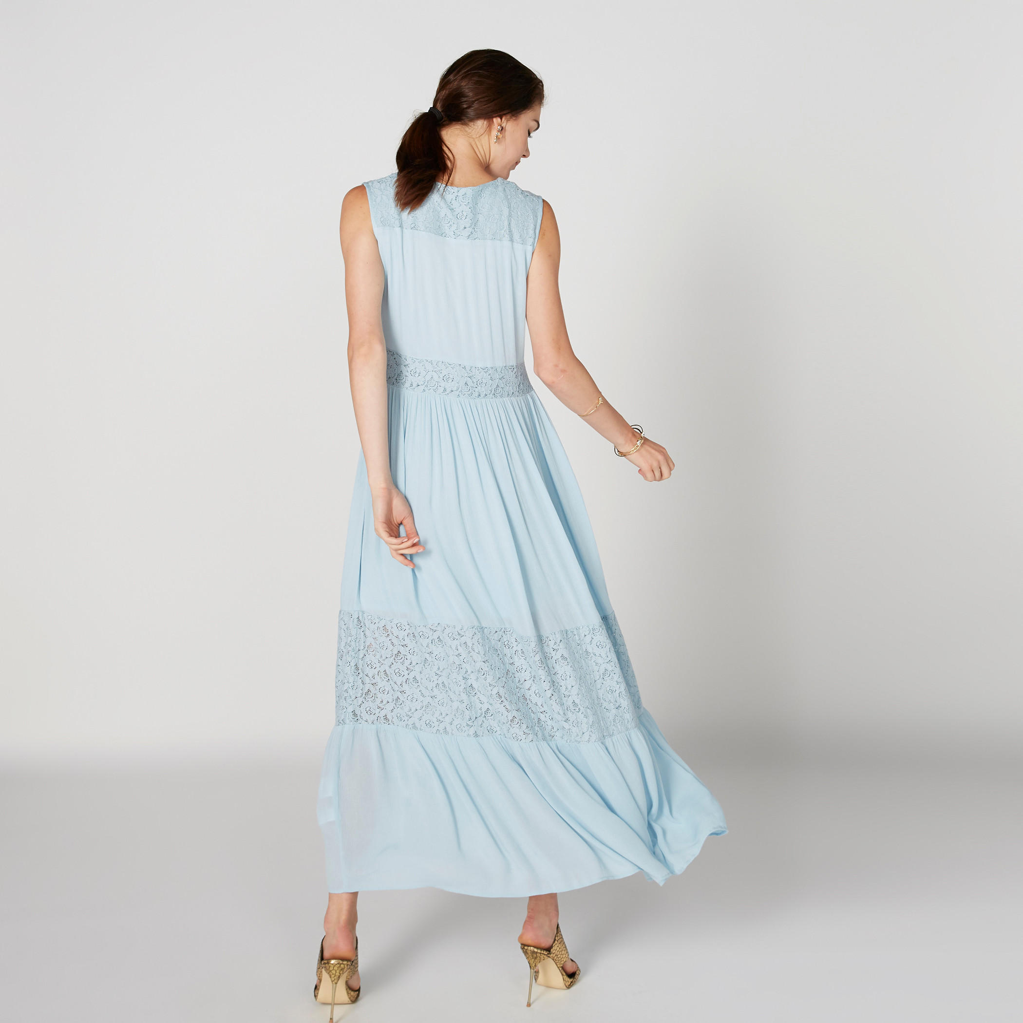 Sleeveless Maxi Dress with V-Neck and Lace Detail-women-clothing-dresses-image-3