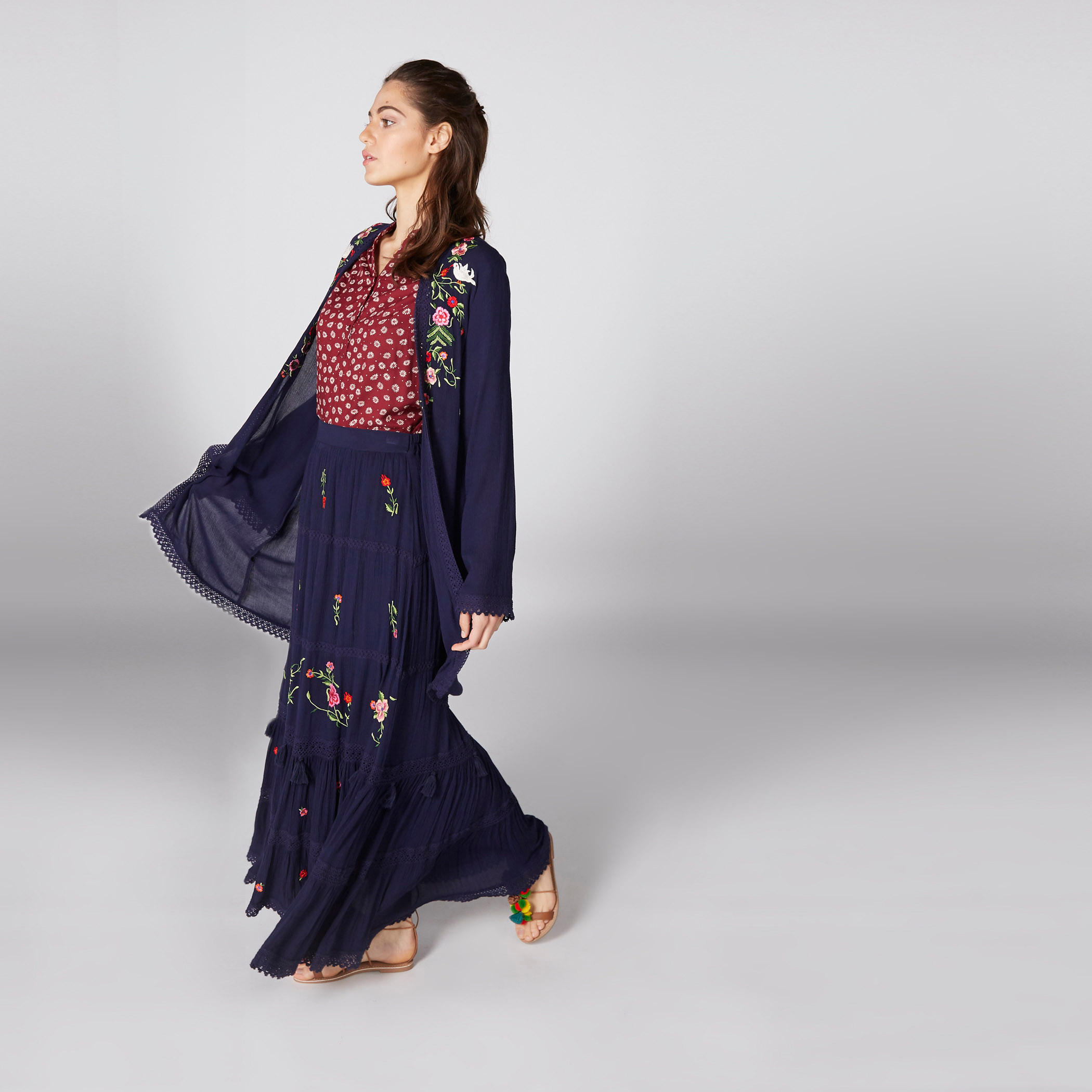 بلوزة بأكمام 3/4 وطبعات أزهار-women-clothing-shirtsandblouses-blouses-image-4