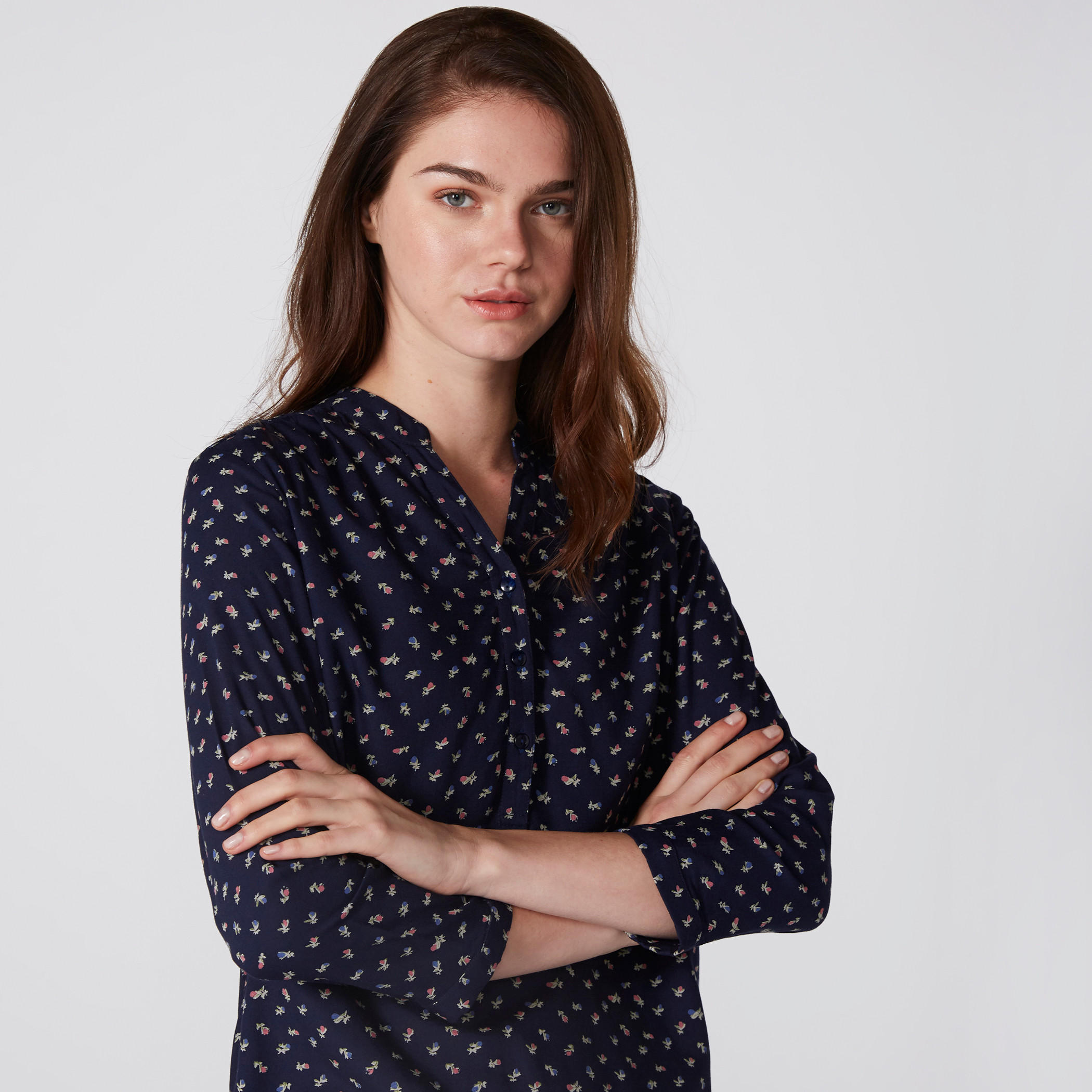 بلوزة بياقة ماندارين وأكمام طويلة وطبعات-women-clothing-shirtsandblouses-blouses-image-4