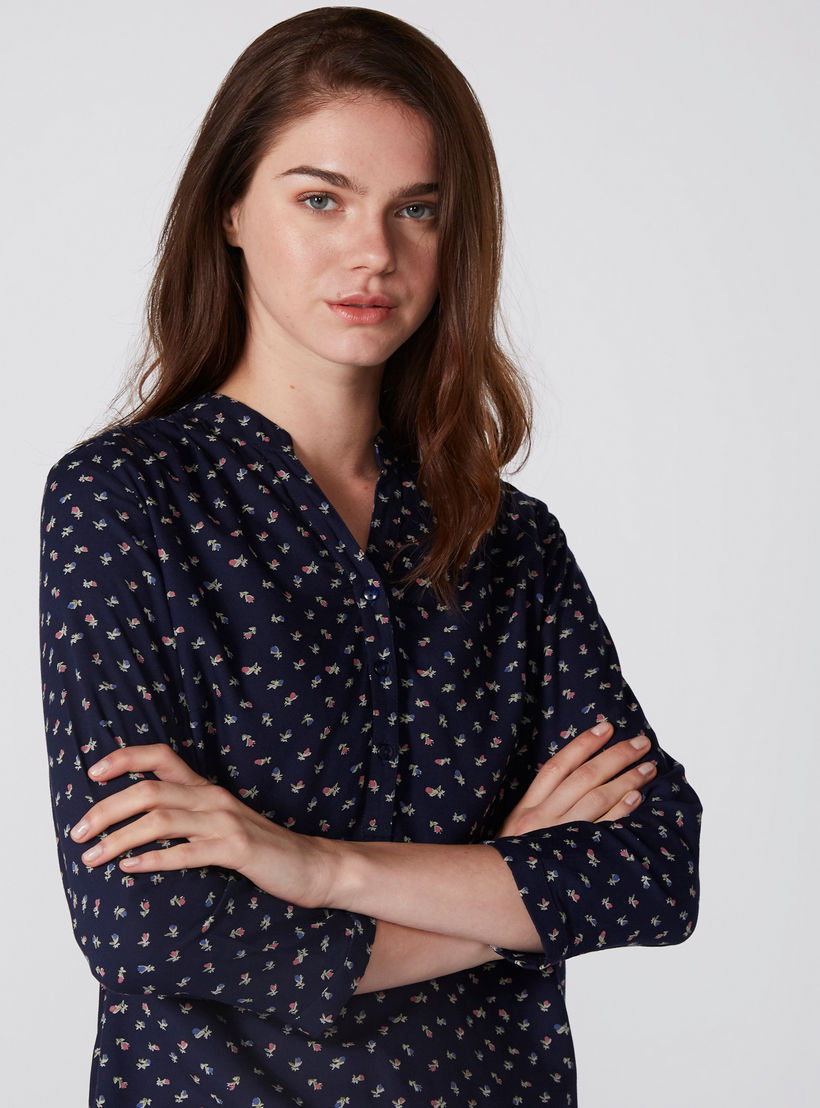 بلوزة بياقة ماندارين وأكمام طويلة وطبعات-women-clothing-shirtsandblouses-blouses-image-4