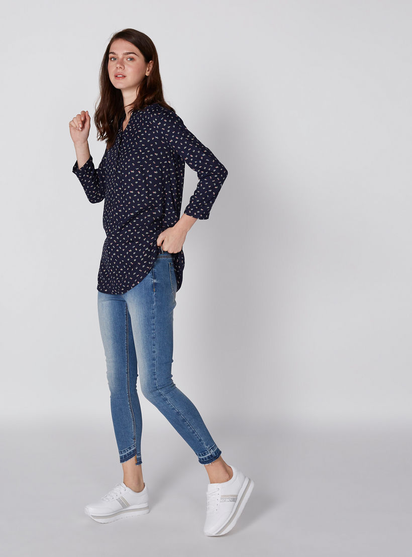 بلوزة بياقة ماندارين وأكمام طويلة وطبعات-women-clothing-shirtsandblouses-blouses-image-5