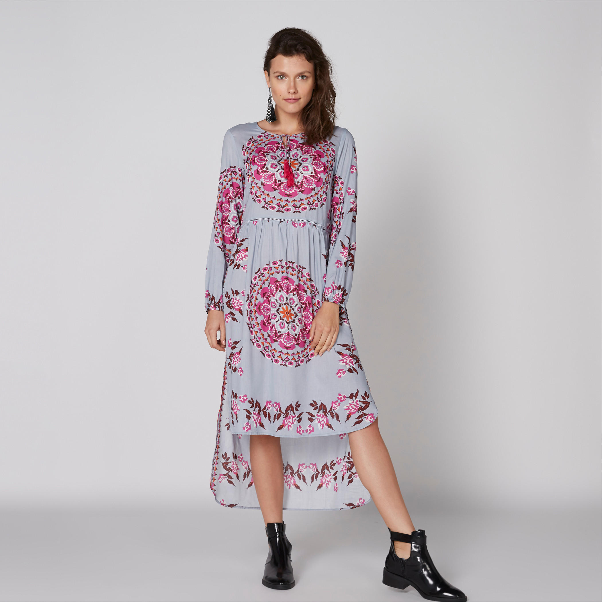 فستان ميدي بطبعات وأكمام طويلة وحواف غير مستوية-women-clothing-dresses-image-1